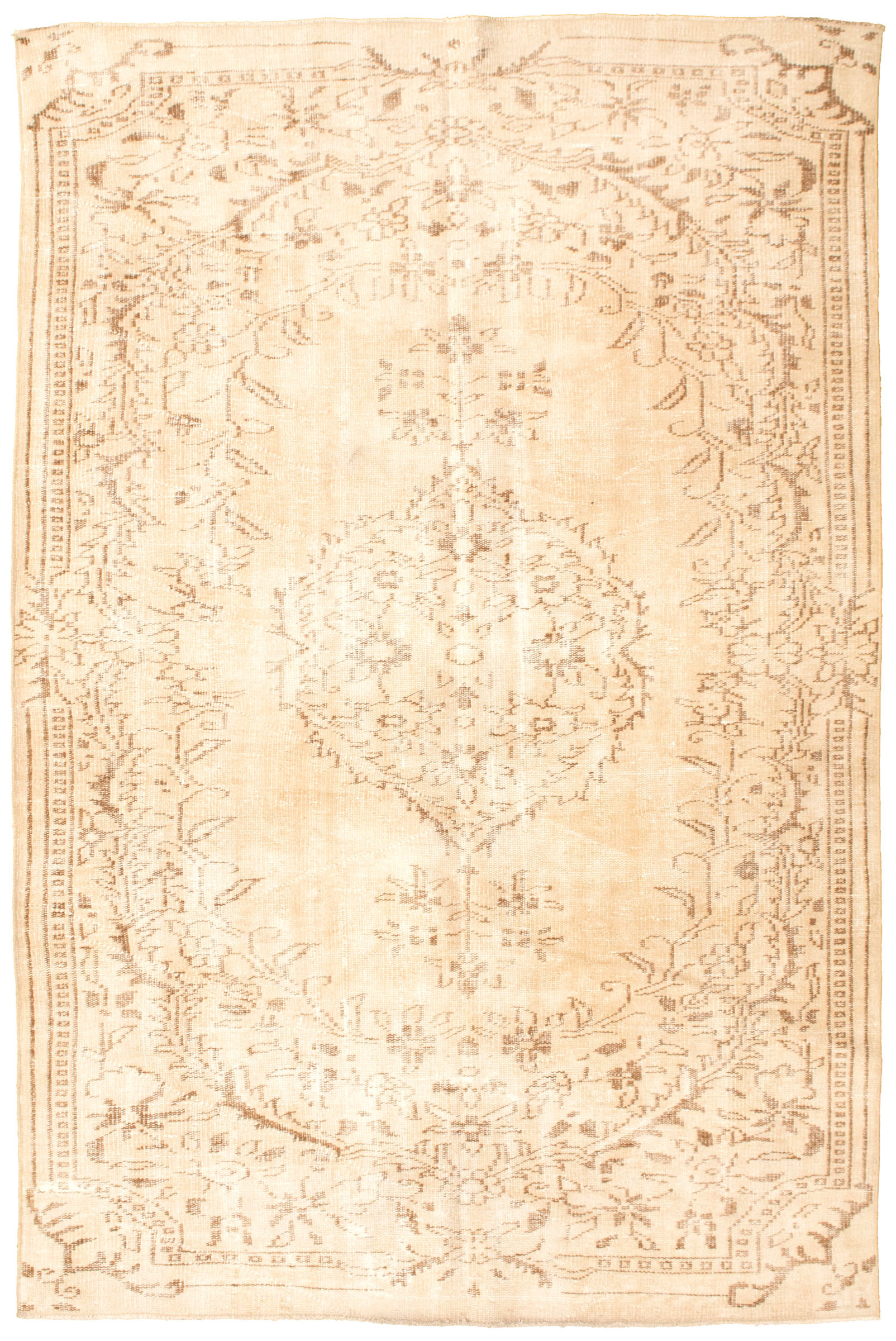 Hand-knotted Antalya Vintage   Rug 8'10" x 5'8" Size: 8'10" x 5'8"  