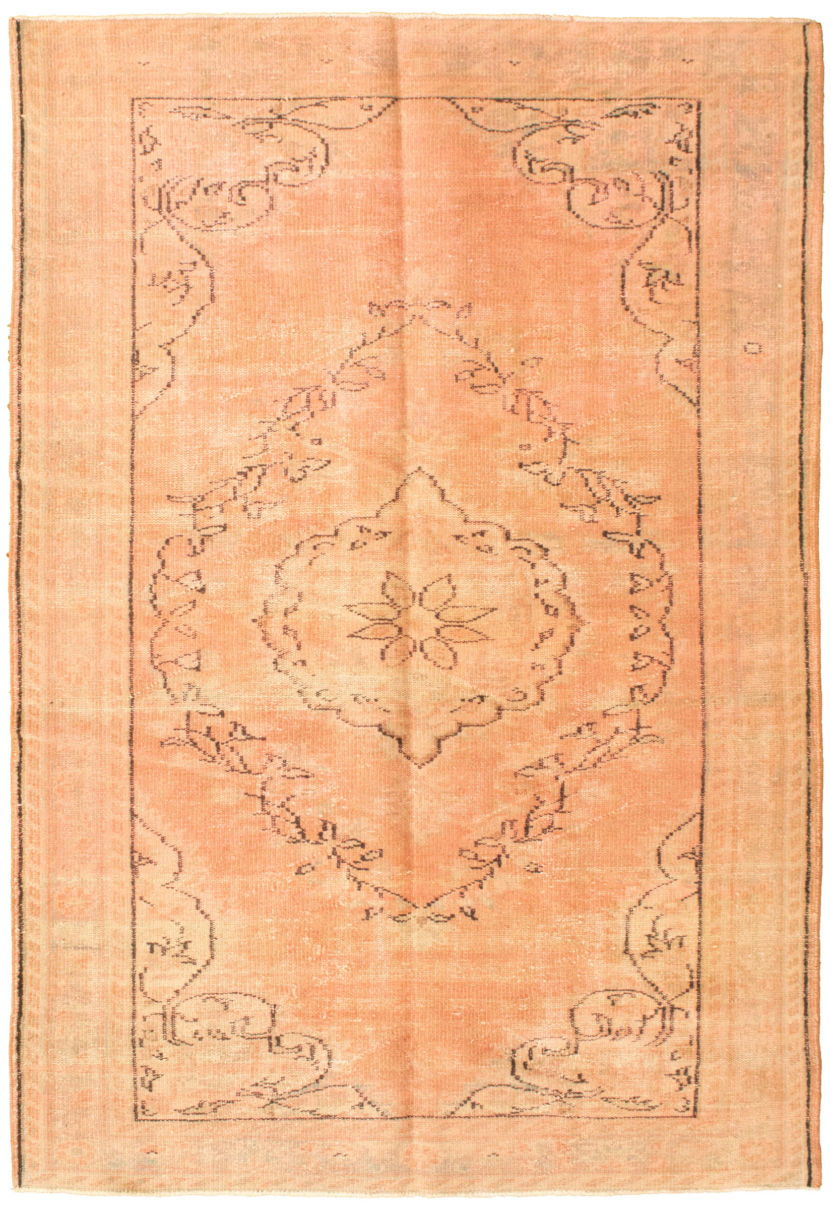 Hand-knotted Antalya Vintage   Rug 8'8" x 5'10"  Size: 8'8" x 5'10"  