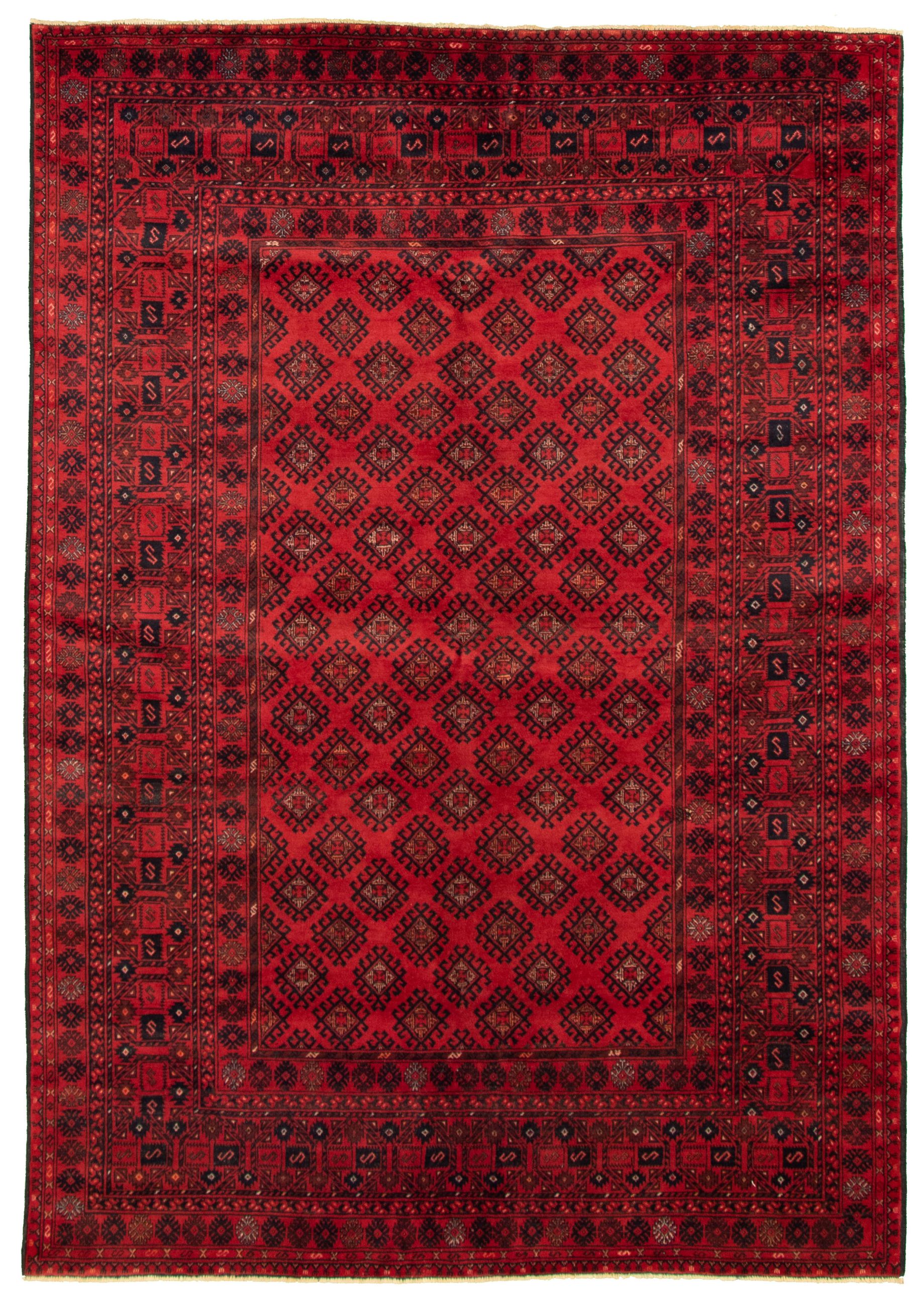 Hand-knotted Finest Khal Mohammadi Red  Rug 6'9" x 9'6"  Size: 6'9" x 9'6"  