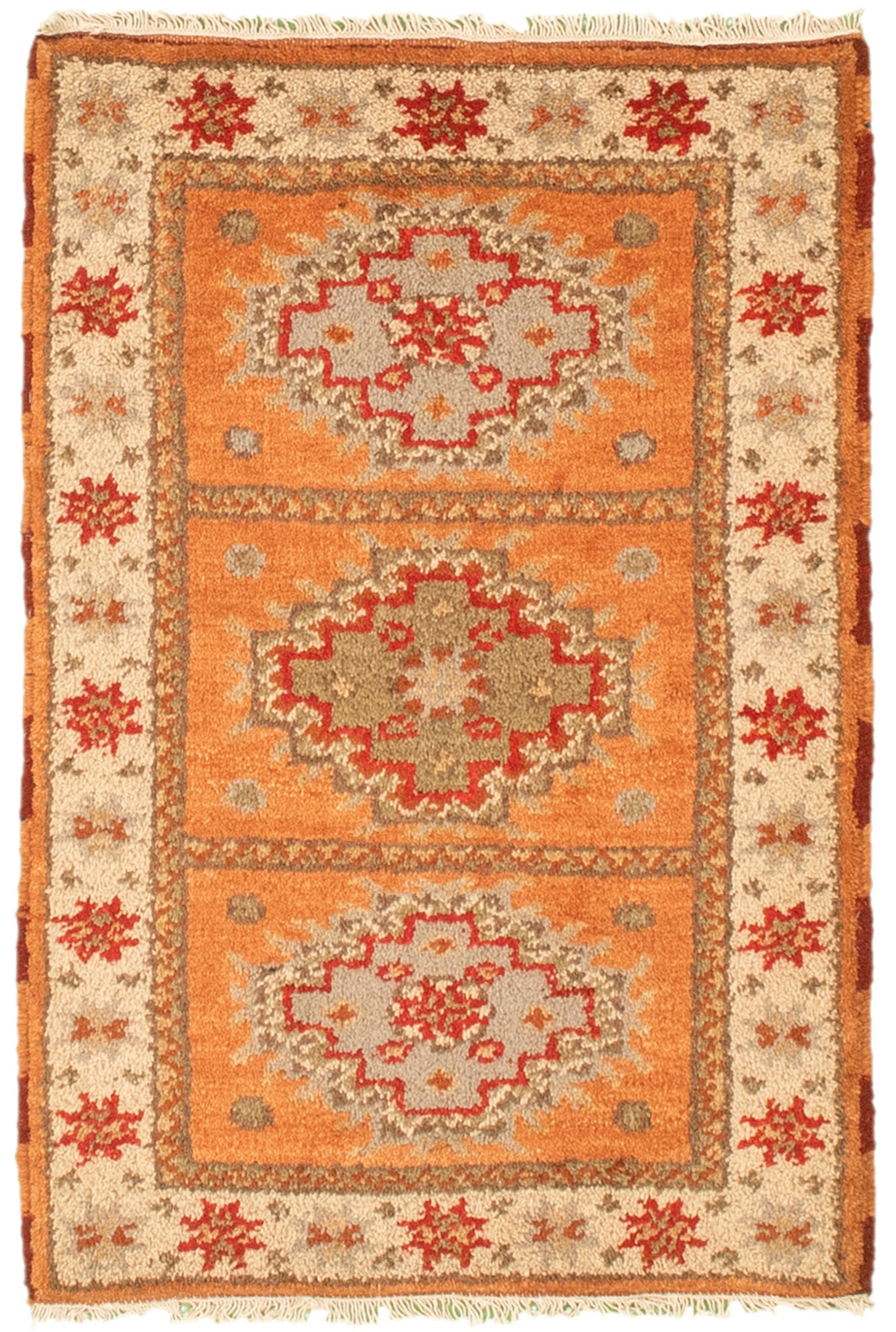 Hand-knotted Royal Kazak Copper Cotton Rug 2'1" x 3'0" (15) Size: 2'1" x 3'0"  