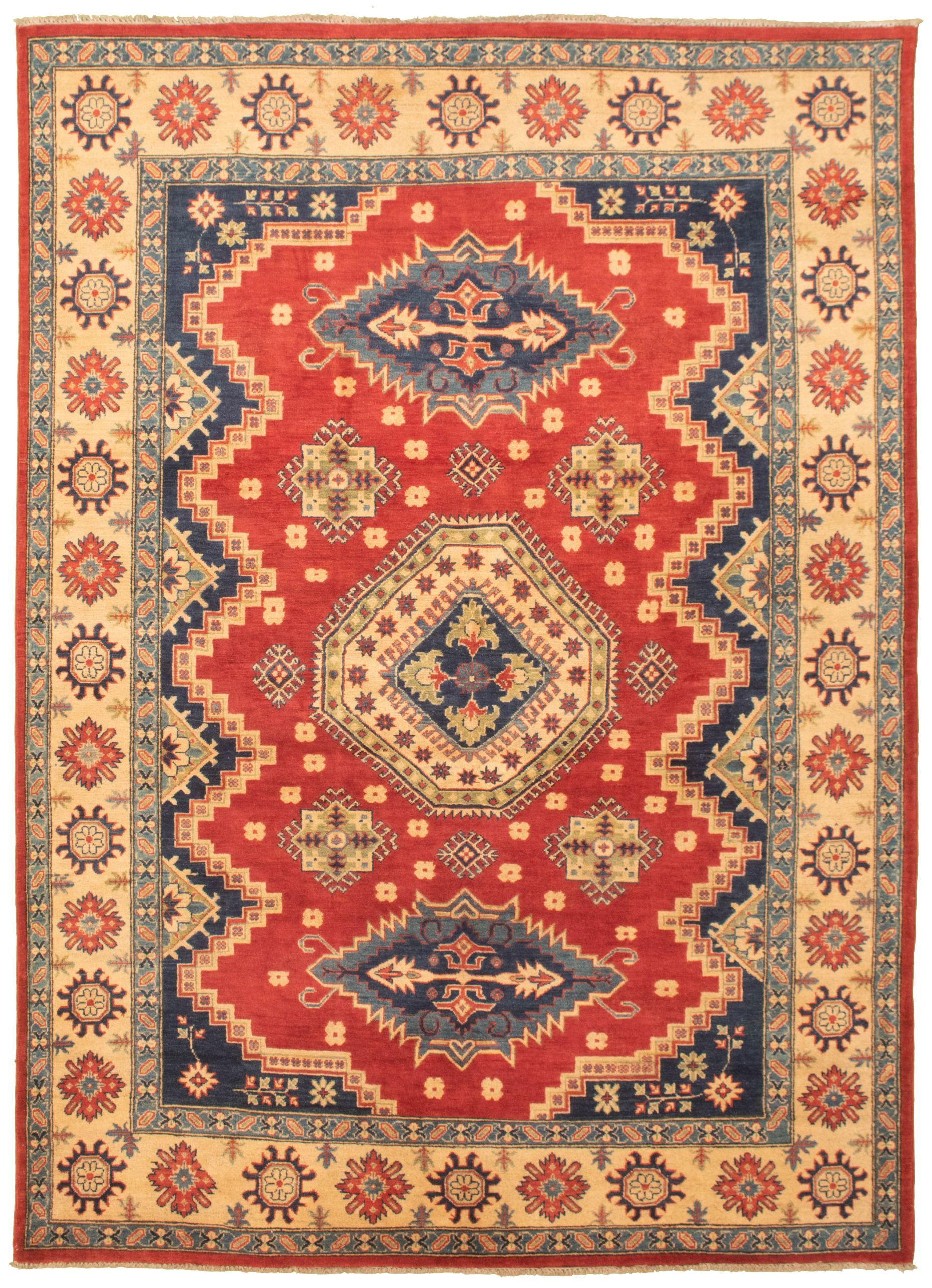Hand-knotted Finest Gazni Red Wool Rug 6'8" x 9'7" Size: 6'8" x 9'7"  