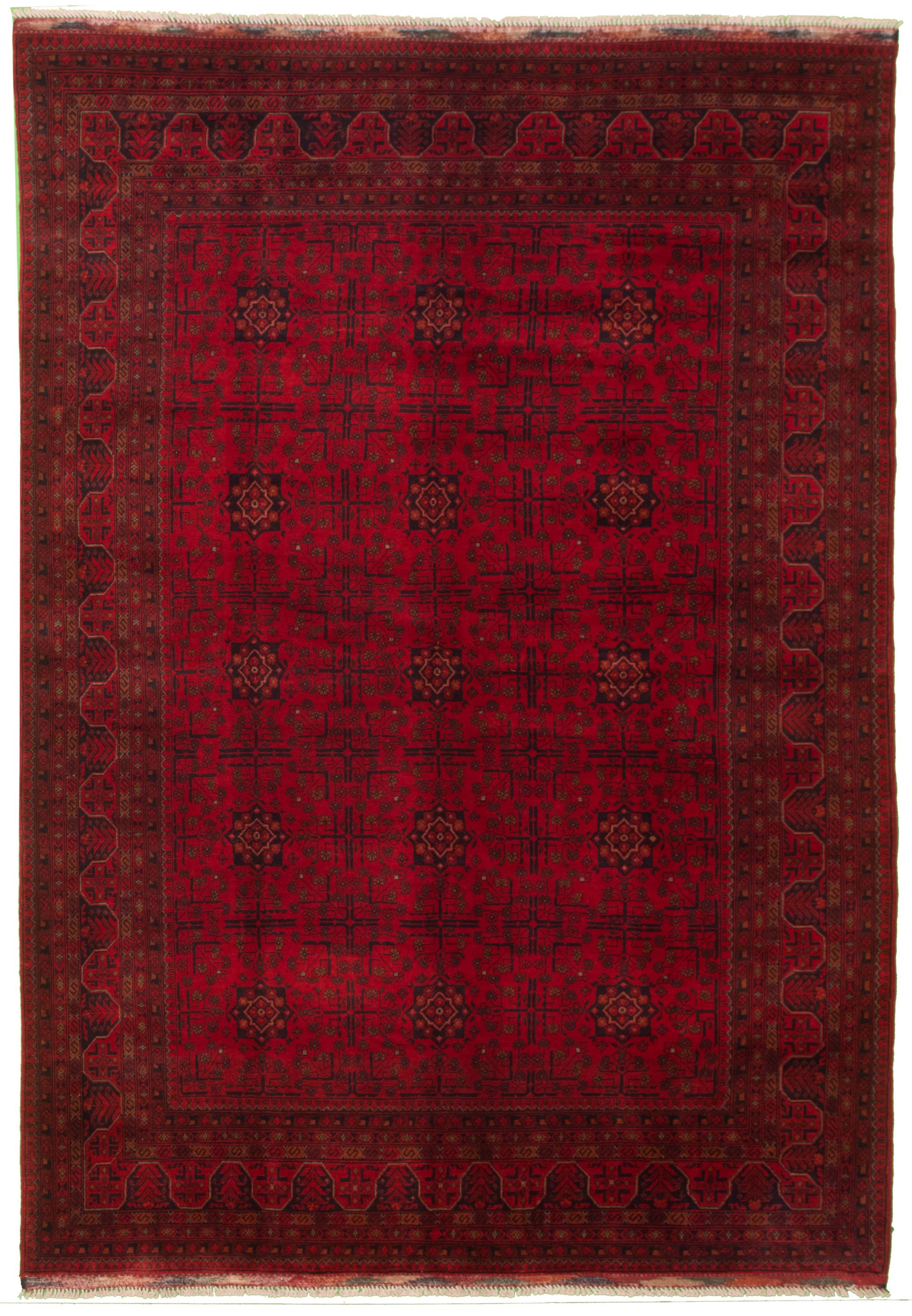 Hand-knotted Finest Khal Mohammadi Red Wool Rug 6'9" x 9'6"  Size: 6'9" x 9'6"  