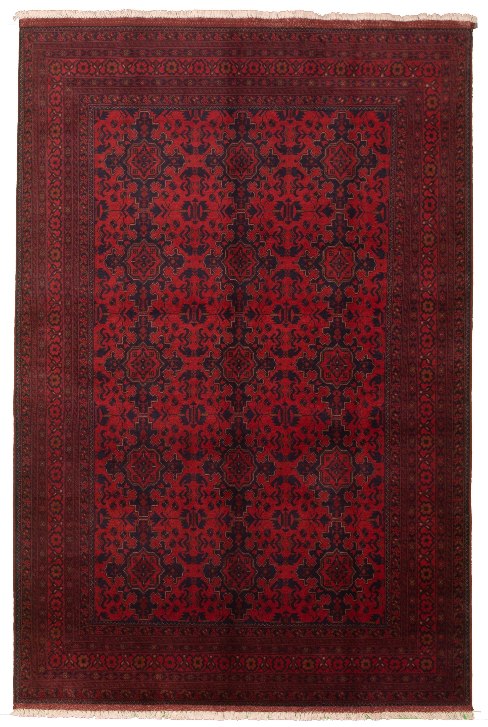 Hand-knotted Finest Khal Mohammadi Red Wool Rug 6'8" x 9'10"  Size: 6'8" x 9'10"  