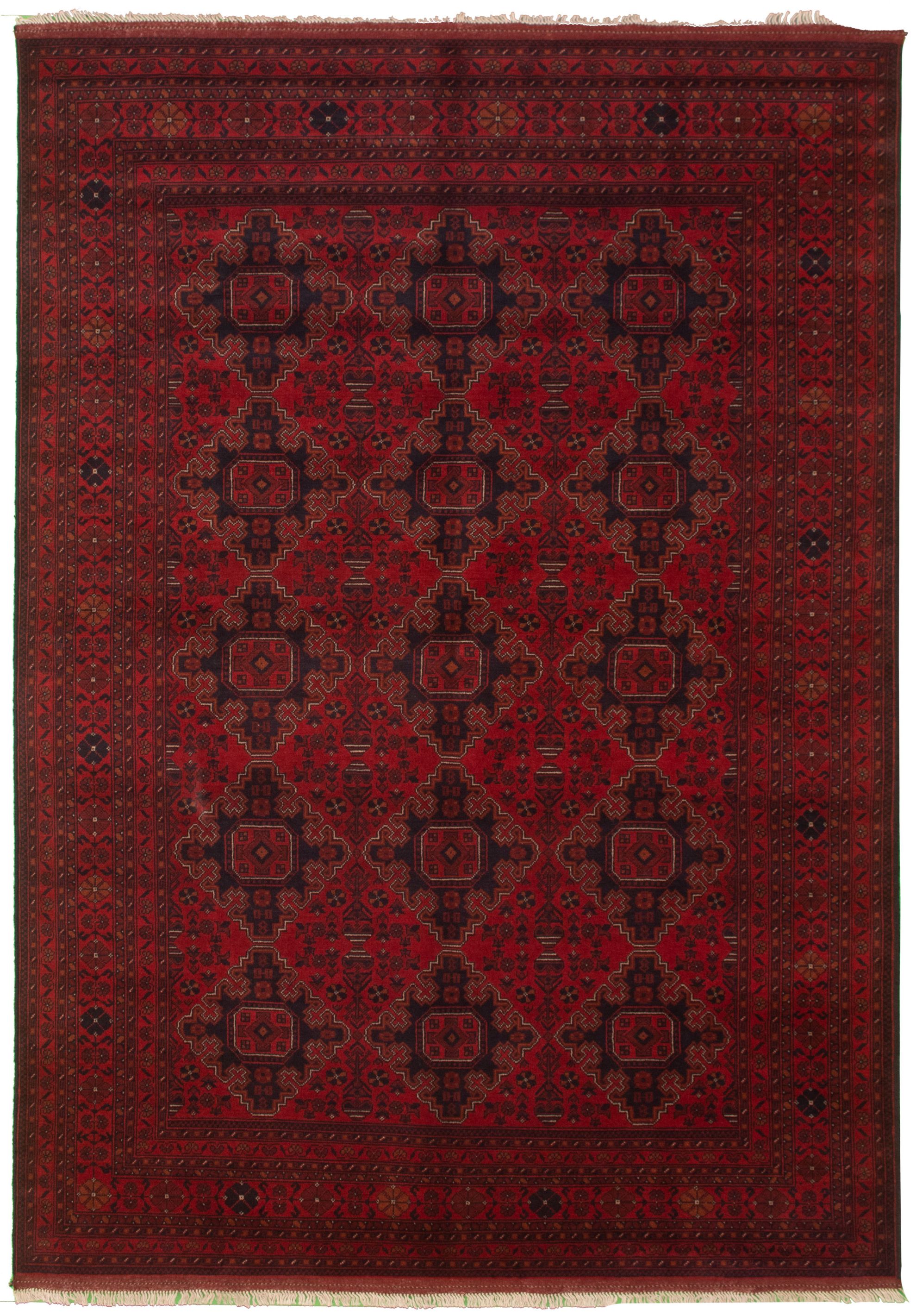 Hand-knotted Finest Khal Mohammadi Red Wool Rug 6'10" x 9'9"  Size: 6'10" x 9'9"  