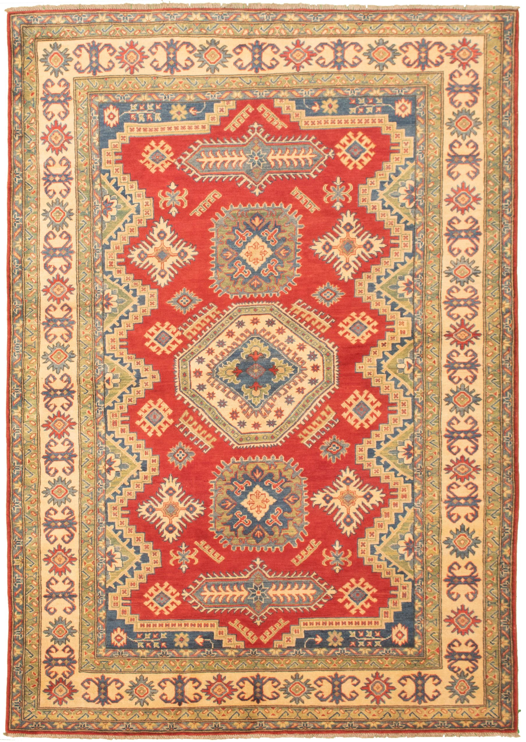 Hand-knotted Finest Gazni Red Wool Rug 6'10" x 9'8" Size: 6'10" x 9'8"  