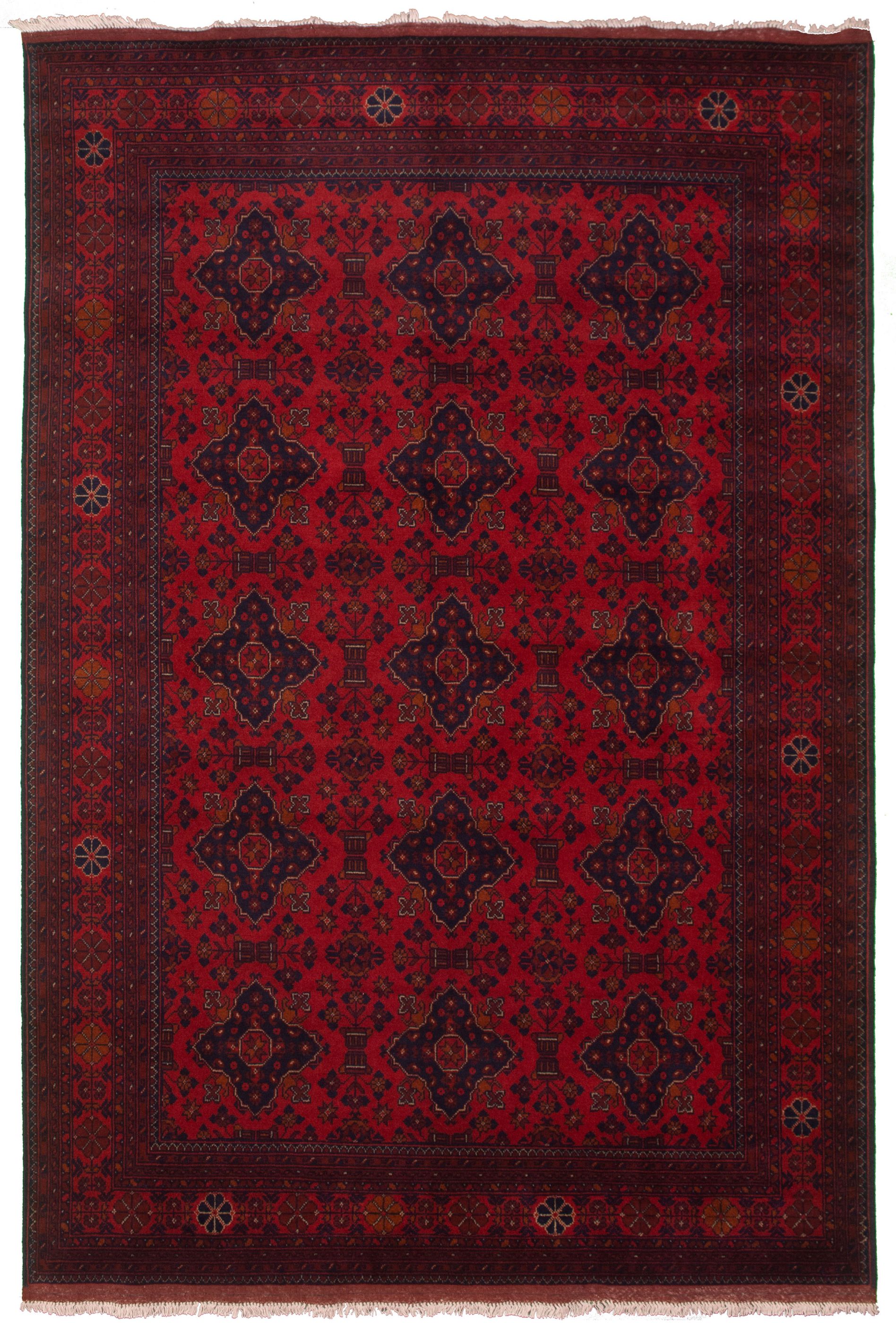 Hand-knotted Finest Khal Mohammadi Red Wool Rug 6'6" x 9'11"  Size: 6'6" x 9'11"  