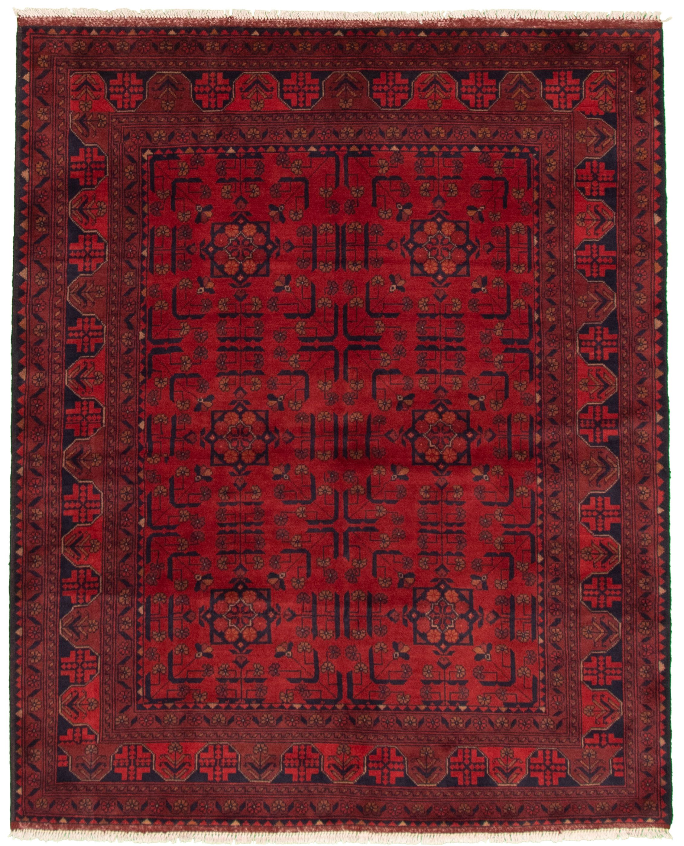 Hand-knotted Finest Khal Mohammadi Red Wool Rug 5'0" x 6'4"  Size: 5'0" x 6'4"  