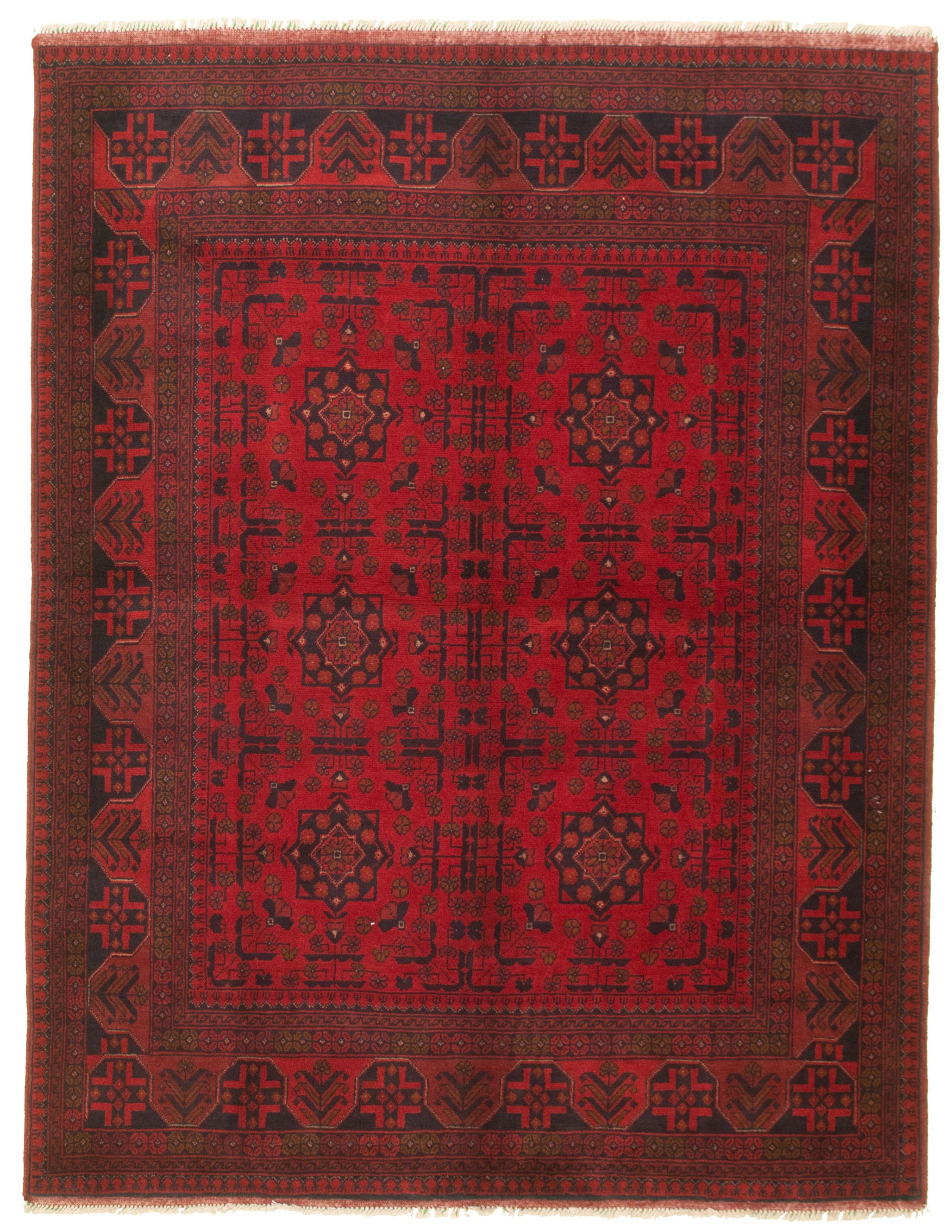 Hand-knotted Finest Khal Mohammadi Red Wool Rug 5'3" x 6'9" Size: 5'3" x 6'9"  