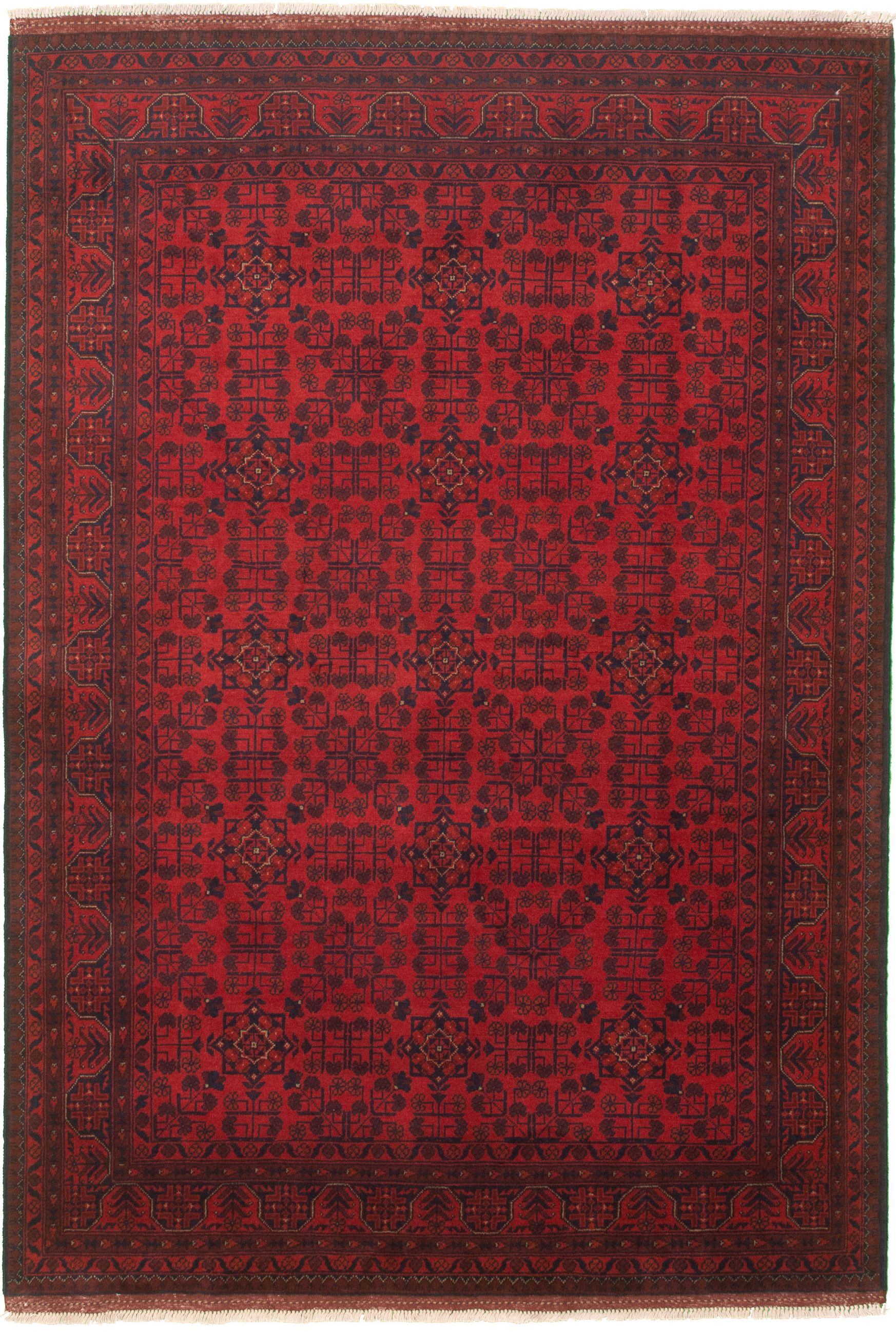 Hand-knotted Finest Khal Mohammadi Red Wool Rug 5'7" x 8'1"  Size: 5'7" x 8'1"  
