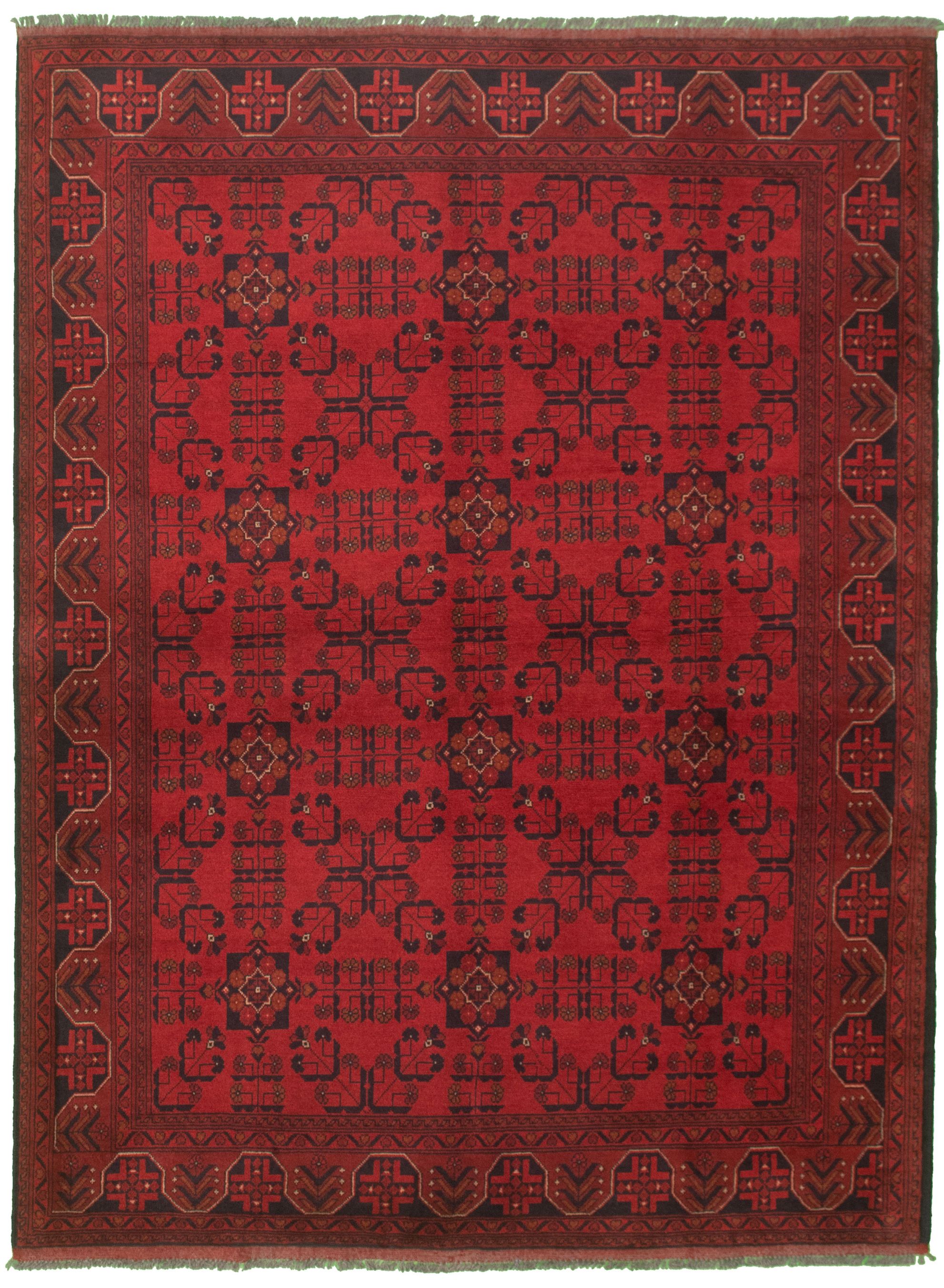 Hand-knotted Finest Khal Mohammadi Red Wool Rug 5'9" x 7'8"  Size: 5'9" x 7'8"  