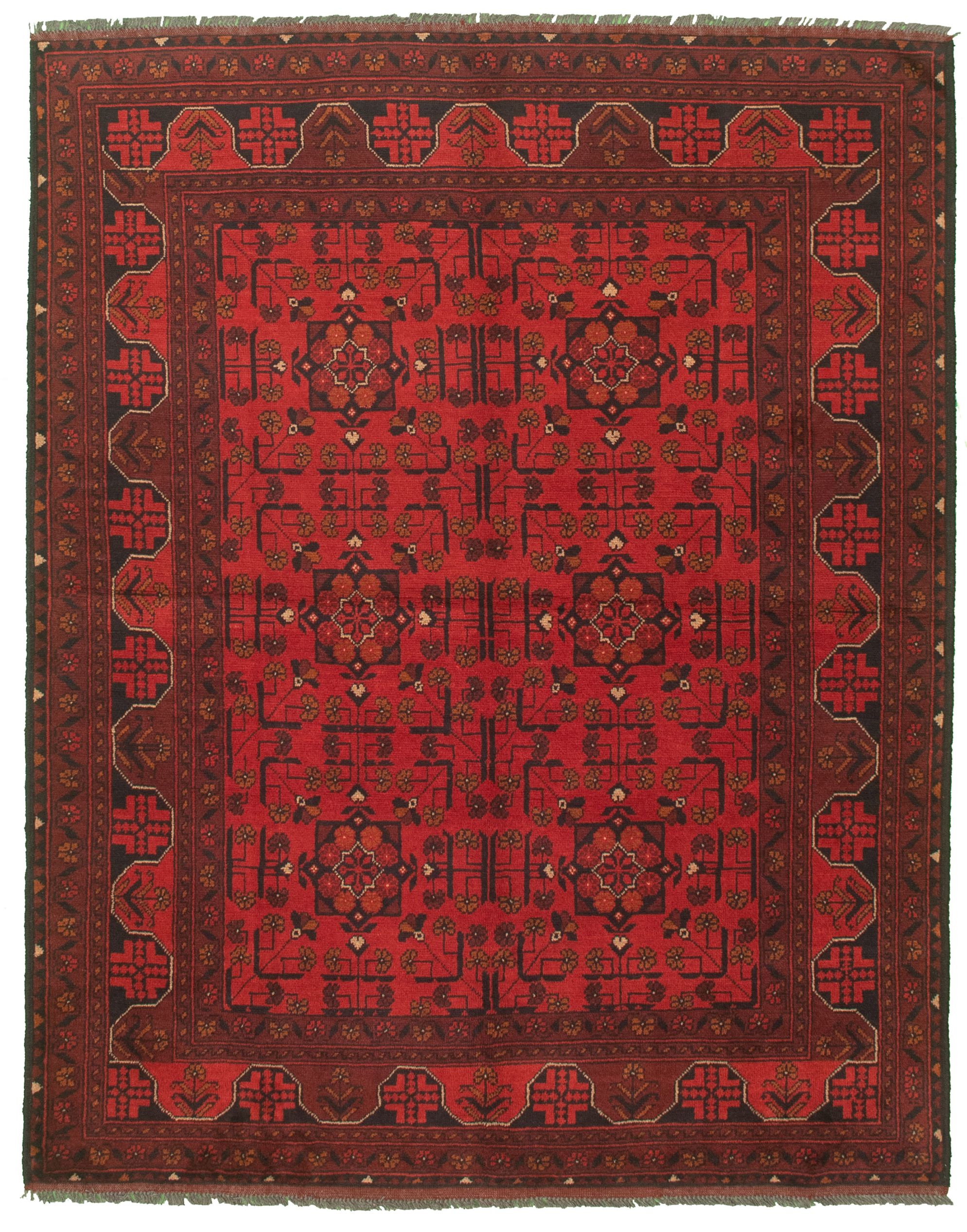 Hand-knotted Finest Khal Mohammadi Red Wool Rug 5'0" x 6'6" (16) Size: 5'0" x 6'6"  
