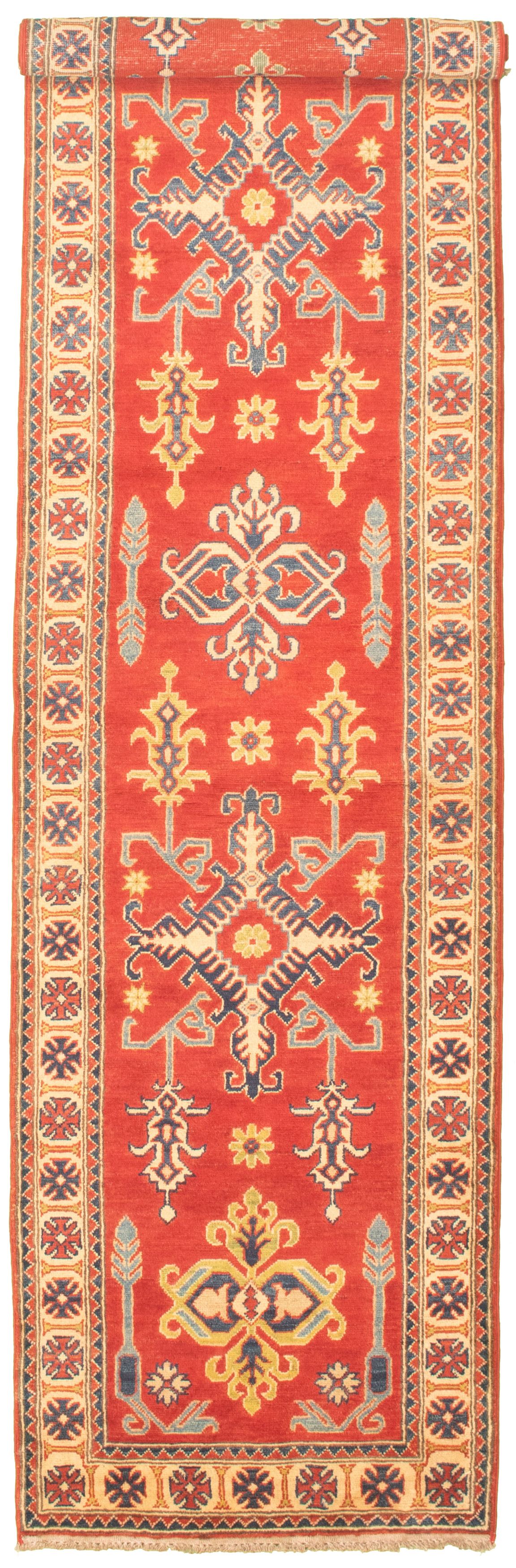 Hand-knotted Finest Gazni Red Wool Rug 2'8" x 11'3" Size: 2'8" x 11'3"  