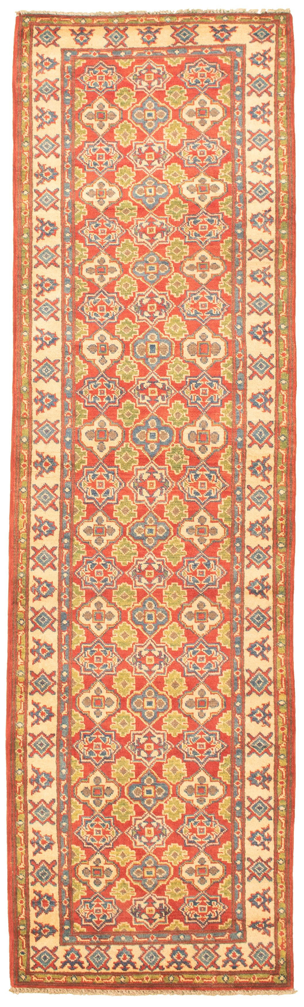 Hand-knotted Finest Gazni Red Wool Rug 2'8" x 9'5"  Size: 2'7" x 9'5"  