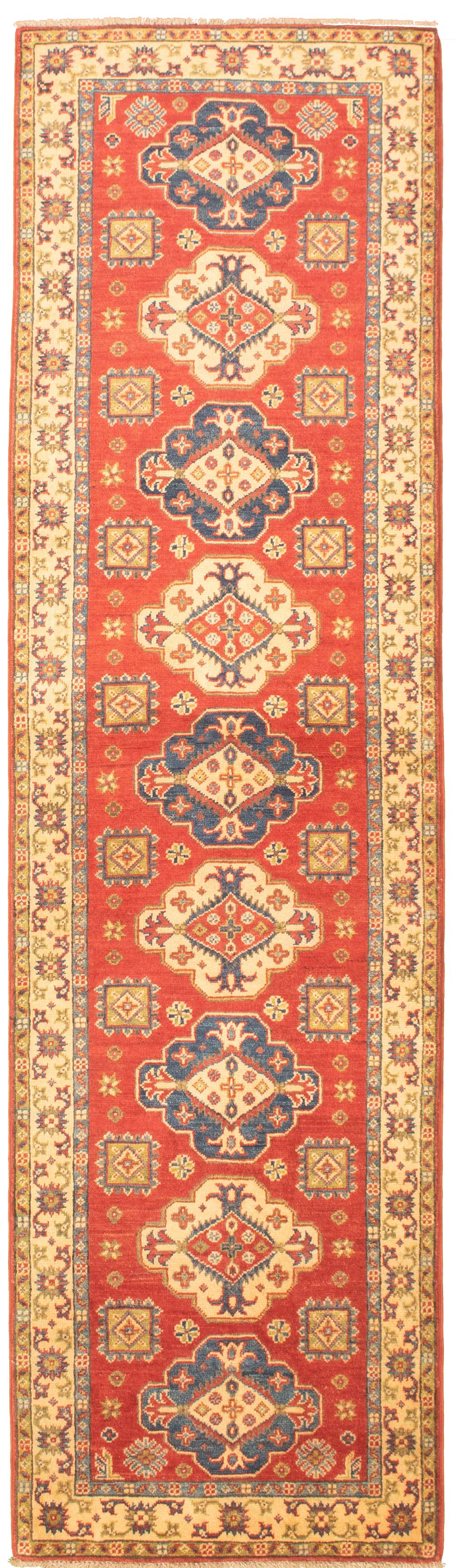 Hand-knotted Finest Gazni Red Wool Rug 2'7" x 10'0"  Size: 2'7" x 10'0"  