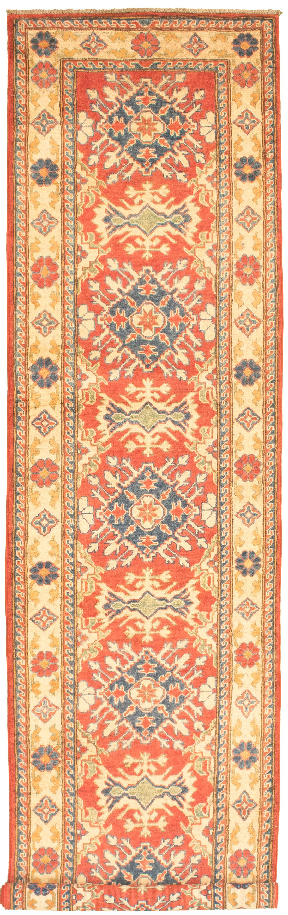 Hand-knotted Finest Gazni Red Wool Rug 2'8" x 10'11" Size: 2'8" x 10'11"  