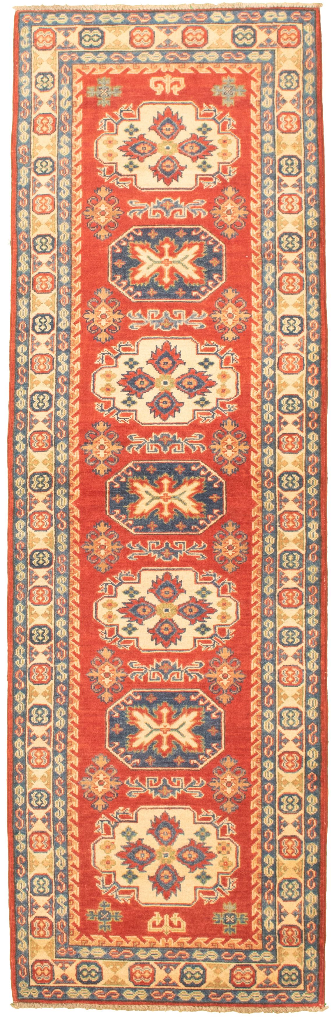 Hand-knotted Finest Gazni Red Wool Rug 2'7" x 9'5" Size: 2'7" x 9'5"  