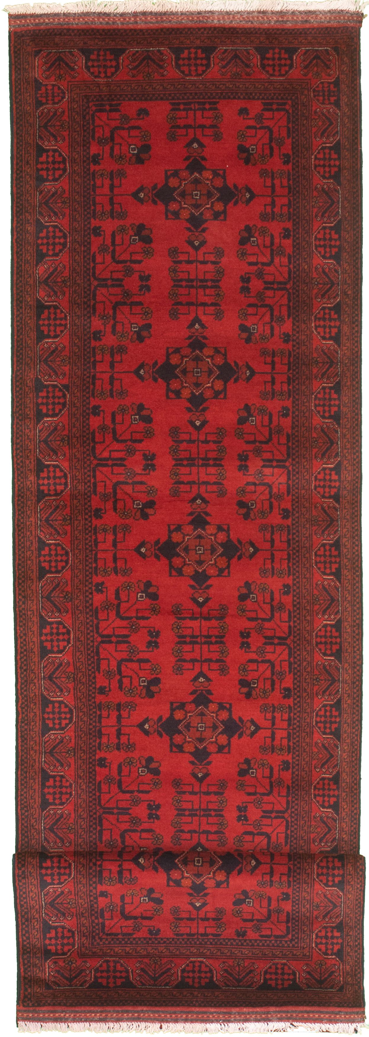 Hand-knotted Finest Khal Mohammadi Red Wool Rug 2'8" x 12'4" Size: 2'8" x 12'4"  