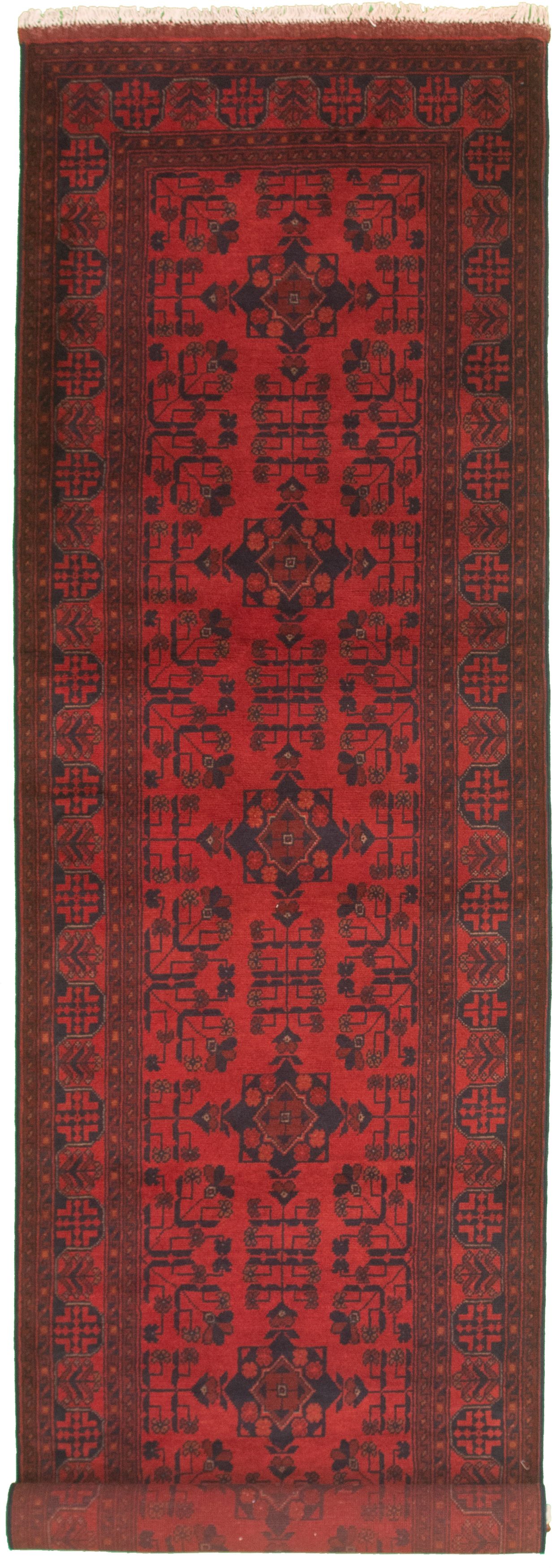 Hand-knotted Finest Khal Mohammadi Red Wool Rug 2'11" x 12'10" Size: 2'11" x 12'10"  
