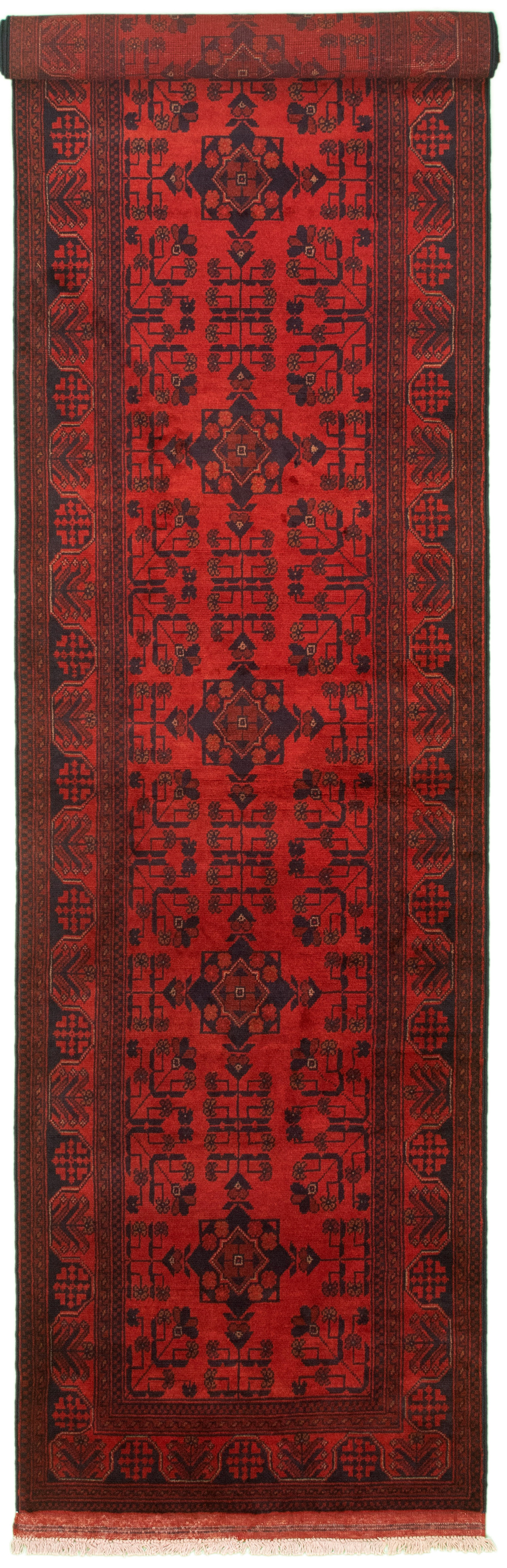 Hand-knotted Finest Khal Mohammadi Red Wool Rug 2'8" x 13'1" Size: 2'7" x 13'1"  