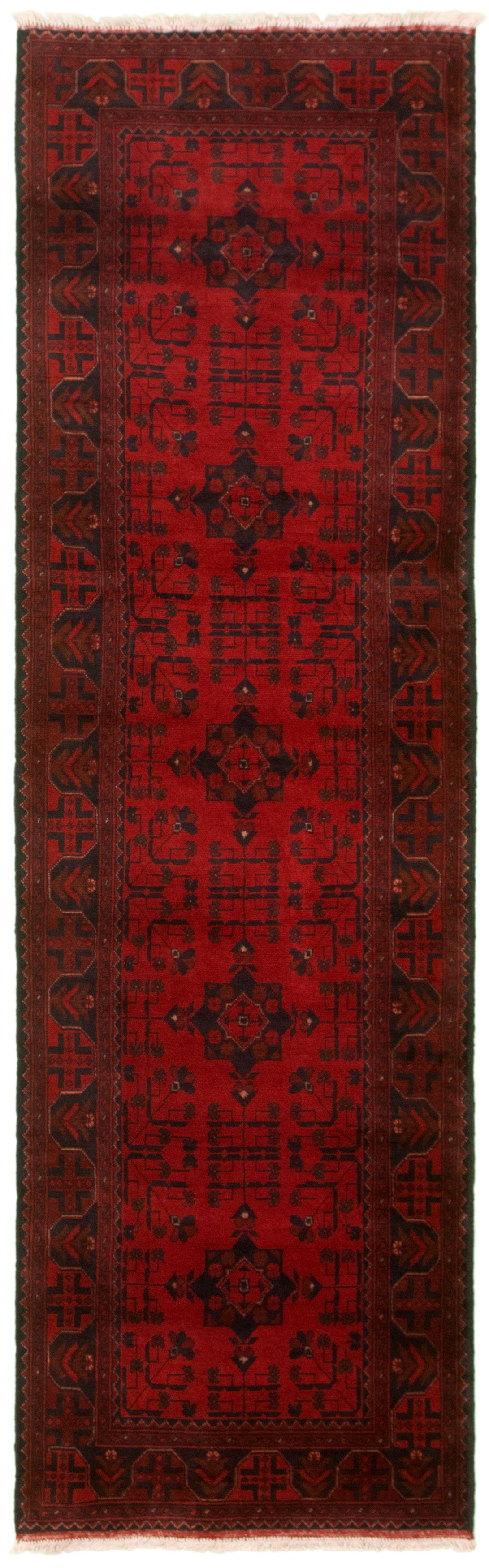 Hand-knotted Finest Khal Mohammadi Red Wool Rug 2'9" x 9'5"  Size: 2'9" x 9'5"  