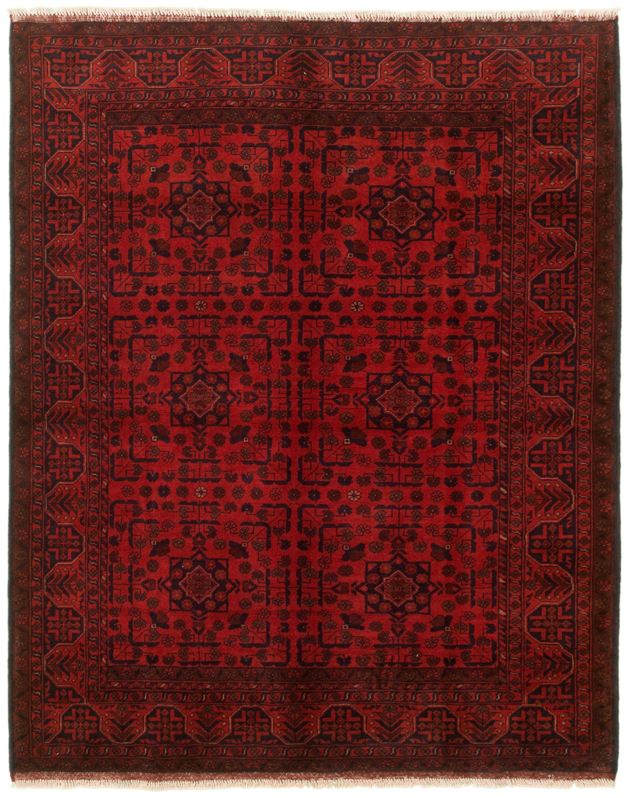 Hand-knotted Finest Khal Mohammadi Red Wool Rug 5'0" x 6'6" (17) Size: 5'0" x 6'6"  