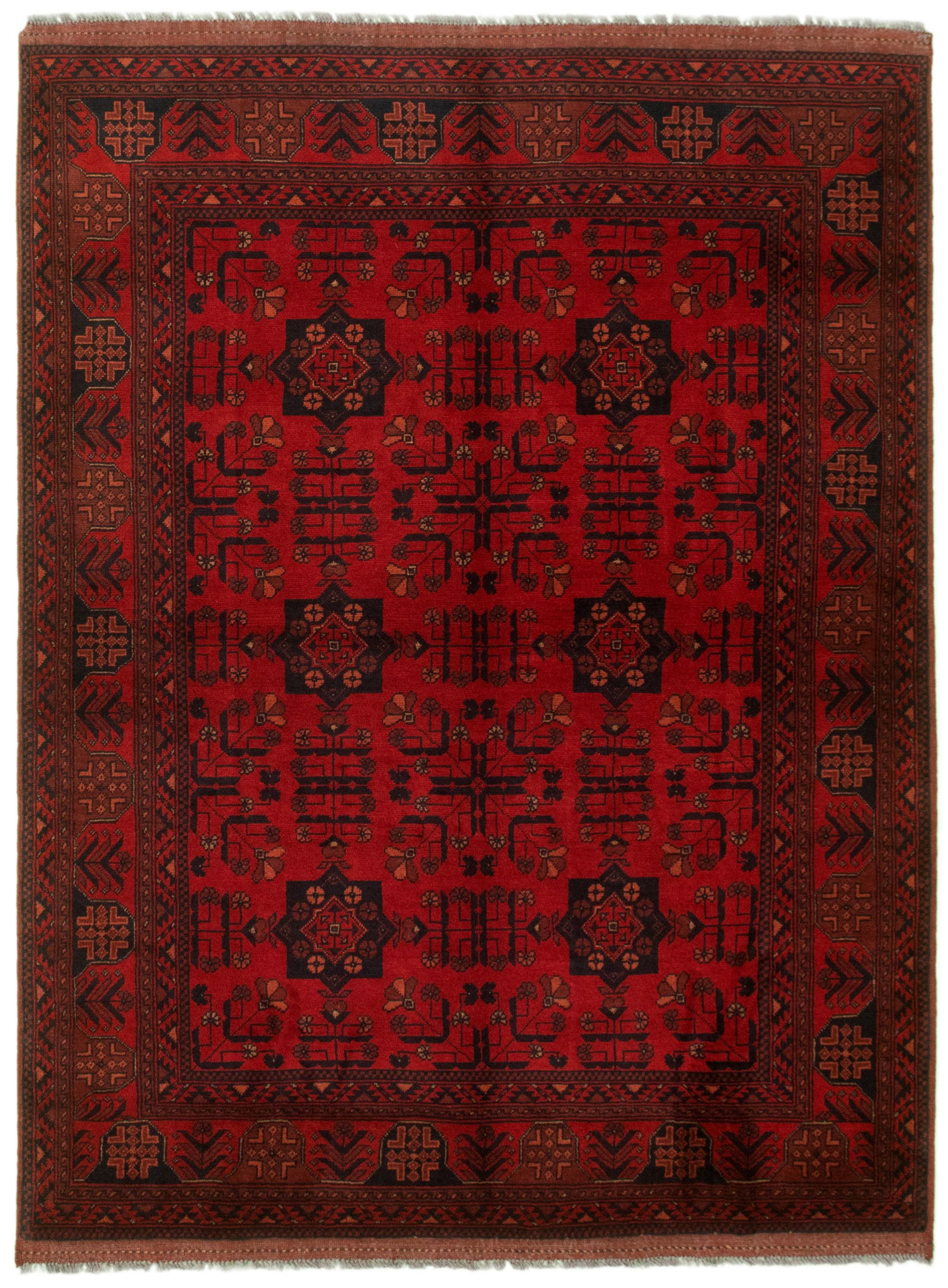 Hand-knotted Finest Khal Mohammadi Red Wool Rug 5'0" x 6'10"  Size: 5'0" x 6'10"  