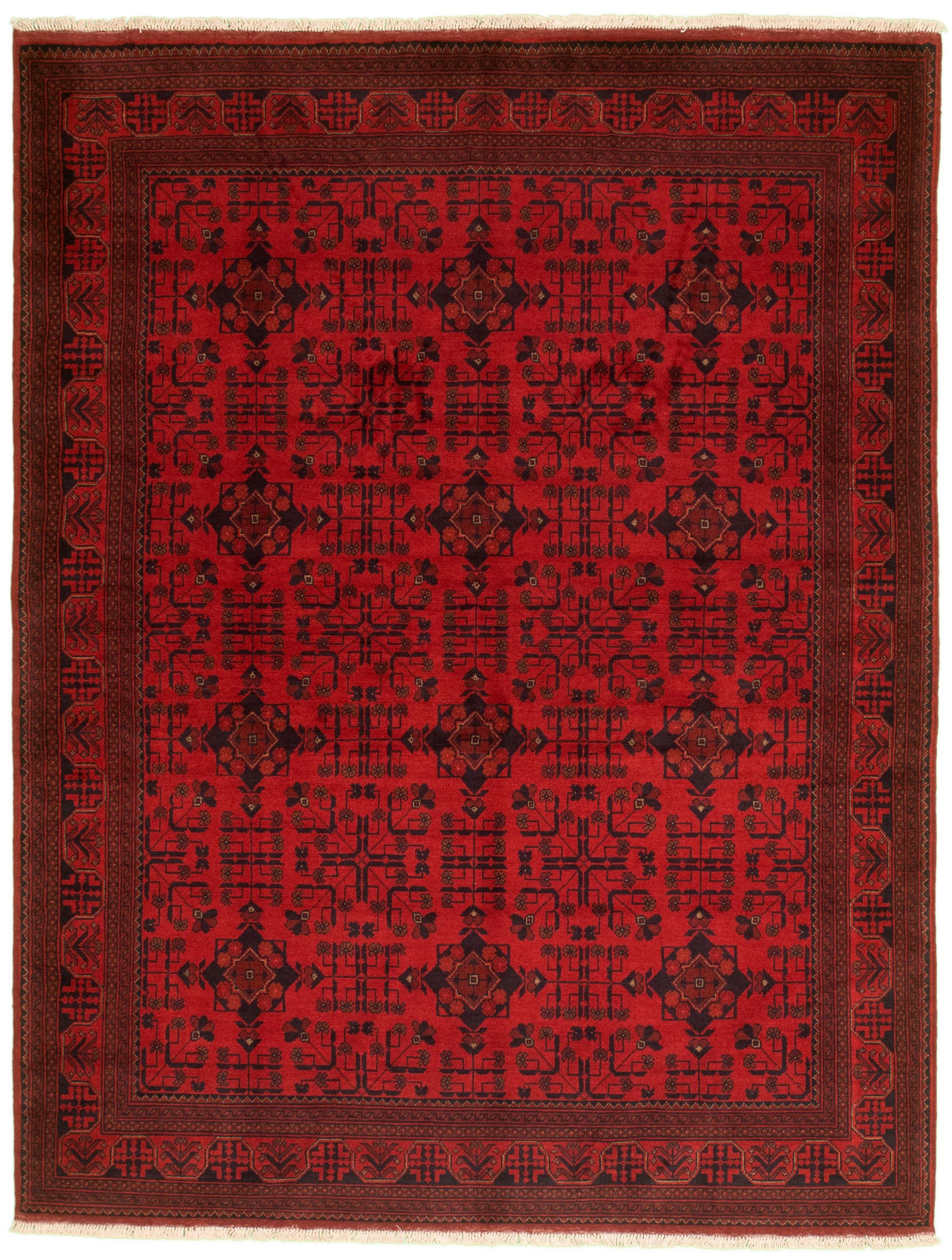 Hand-knotted Finest Khal Mohammadi Red Wool Rug 5'9" x 7'7"  Size: 5'9" x 7'7"  