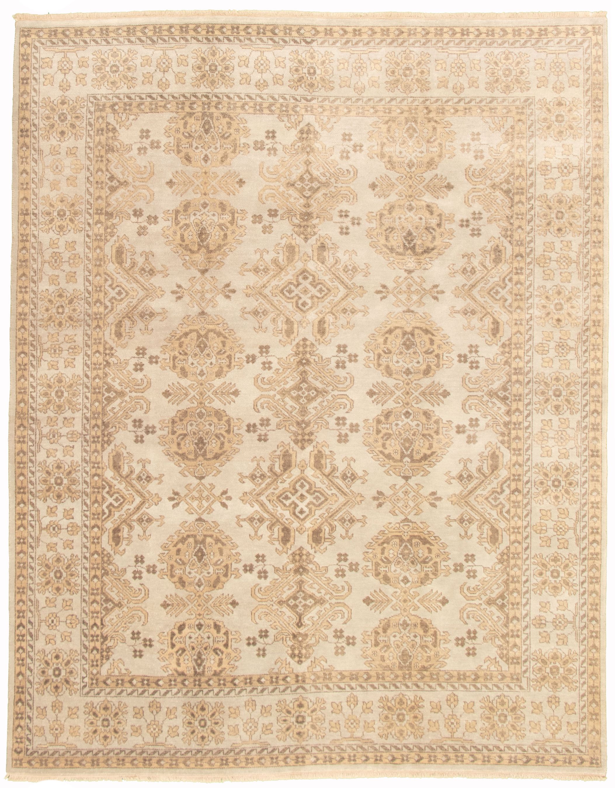 Hand-knotted Jamshidpour Light Grey Wool Rug 8'0" x 10'0" Size: 8'0" x 10'0"  