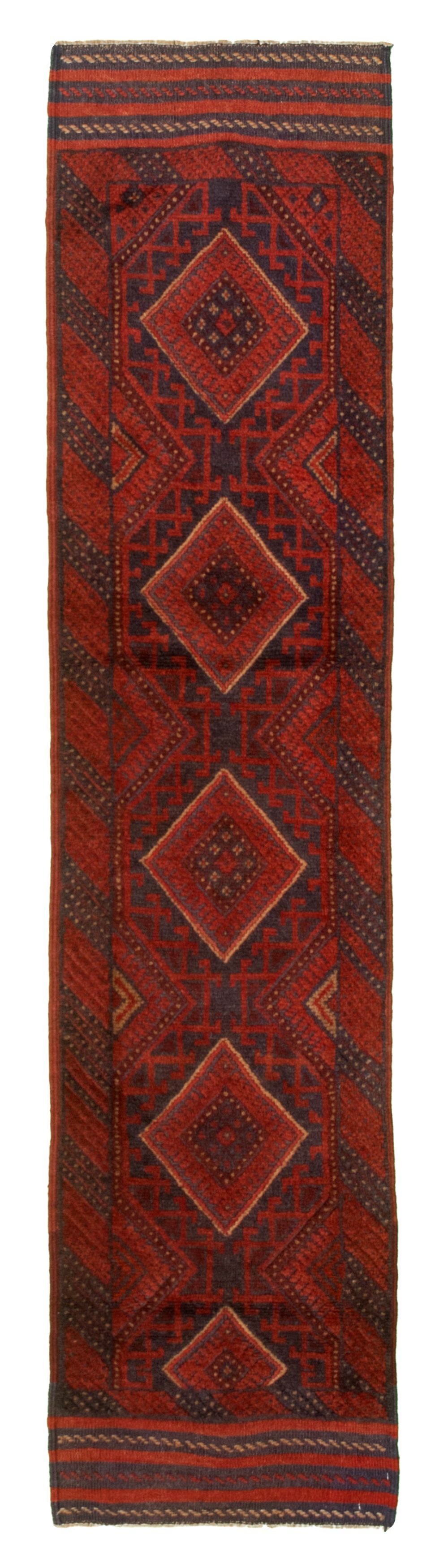Hand-knotted Tajik Caucasian Red Wool Rug 1'11" x 7'10"  Size: 1'11" x 7'10"  