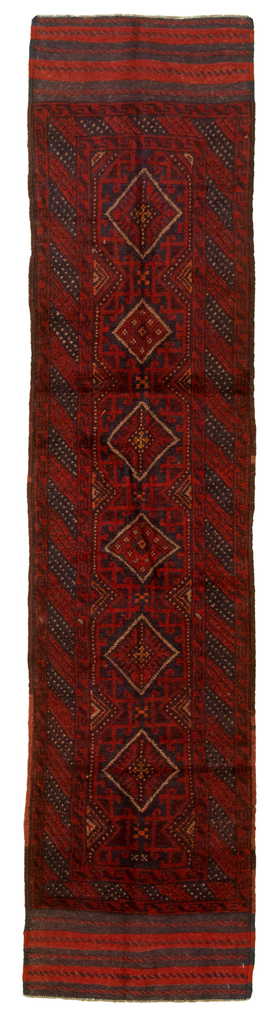 Hand-knotted Tajik Caucasian Red Wool Rug 2'1" x 8'9"  Size: 2'1" x 8'9"  