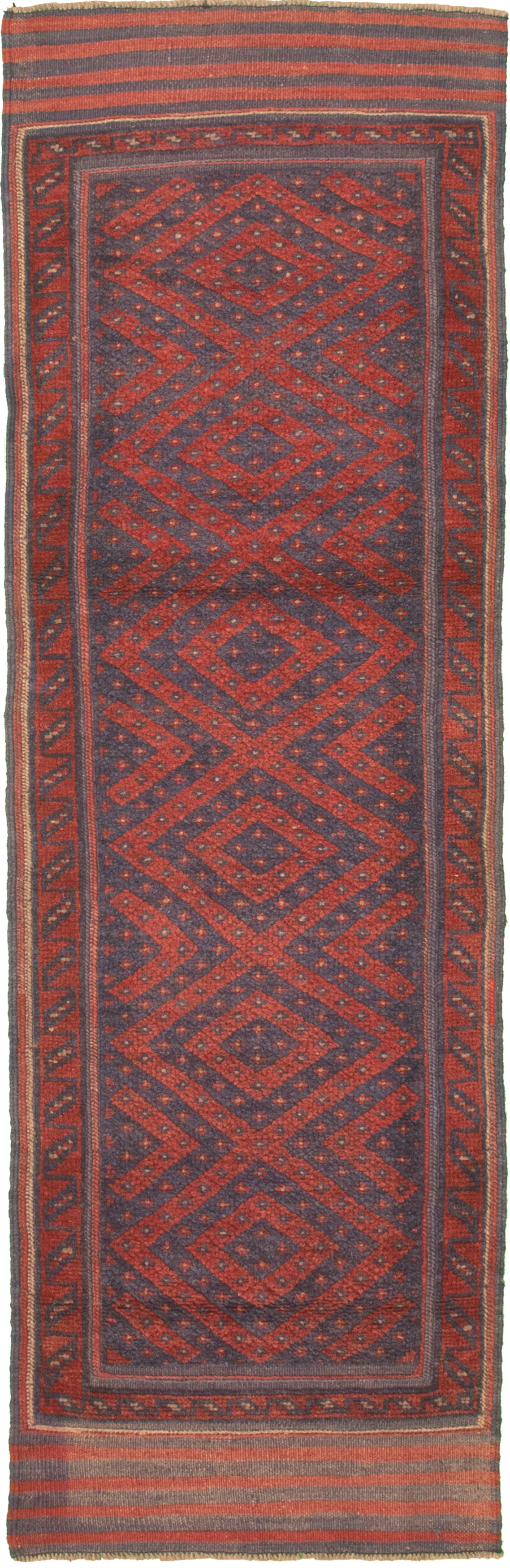 Hand-knotted Tajik Caucasian Red Wool Rug 2'2" x 7'7"  Size: 2'2" x 7'7"  