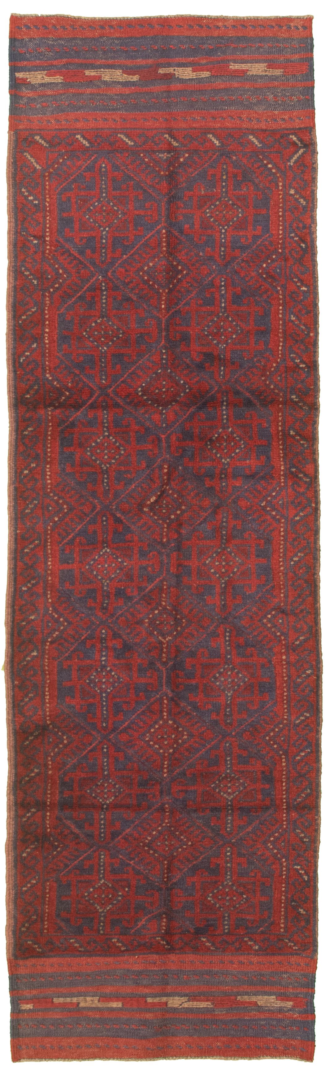 Hand-knotted Tajik Caucasian Red Wool Rug 2'2" x 8'7"  Size: 2'2" x 8'7"  