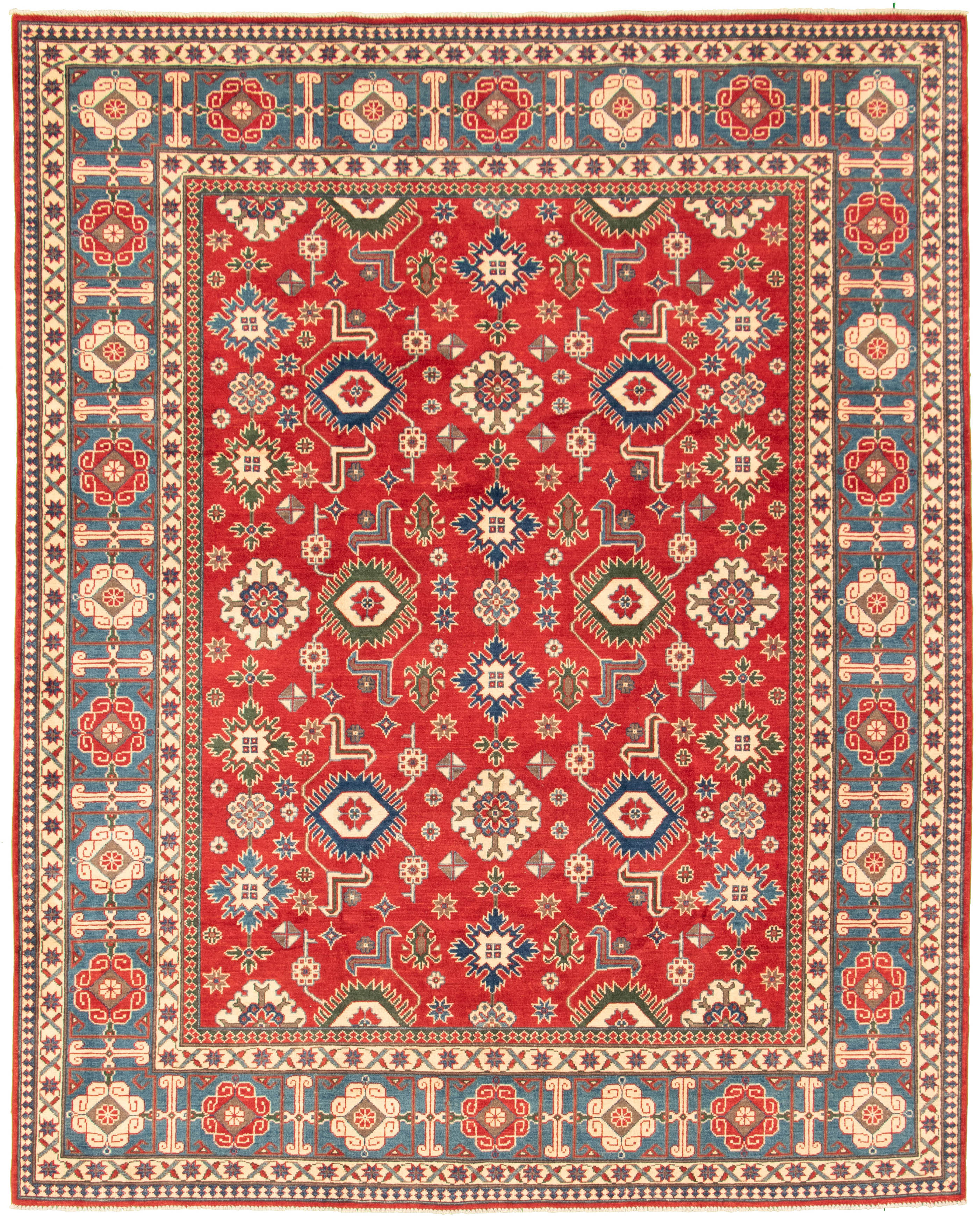 Hand-knotted Finest Gazni Red Wool Rug 8'1" x 10'1"  Size: 8'1" x 10'1"  