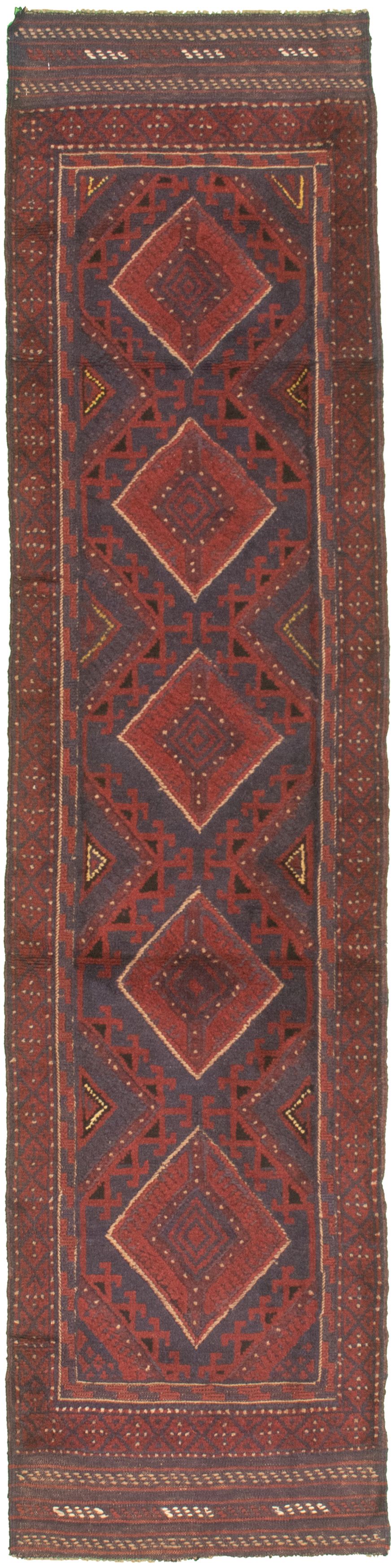 Hand-knotted Tajik Caucasian Red Wool Rug 2'1" x 8'6"  Size: 2'1" x 8'6"  