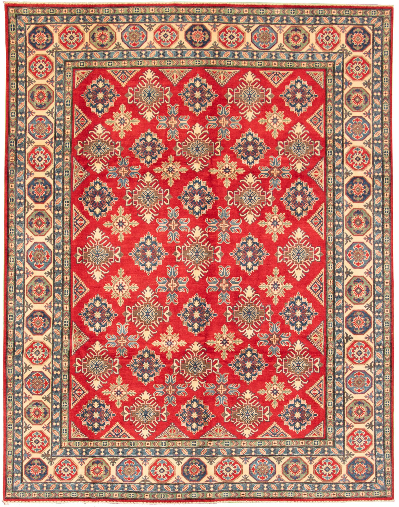 Hand-knotted Finest Gazni Red Wool Rug 9'0" x 12'0" Size: 9'0" x 12'0"  