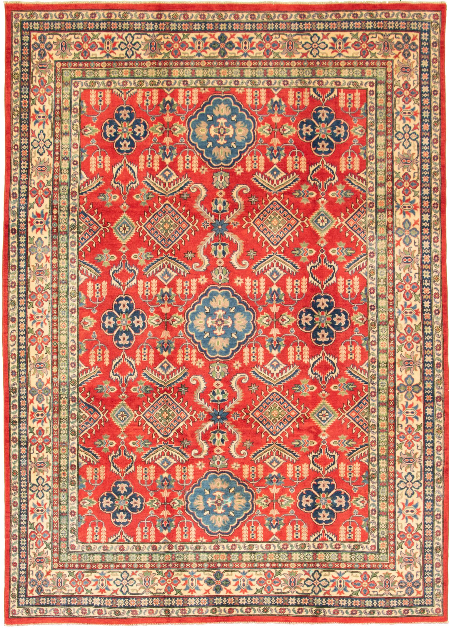 Hand-knotted Finest Gazni Red Wool Rug 8'5" x 11'11" Size: 8'5" x 11'11"  
