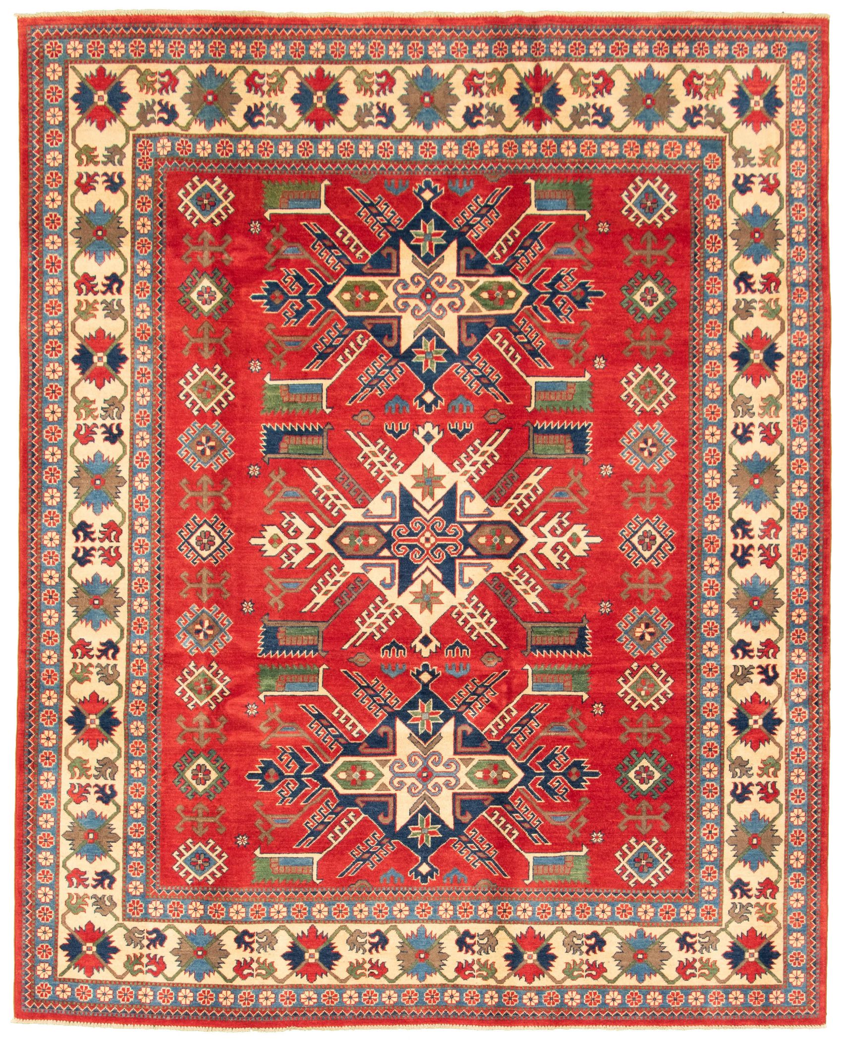 Hand-knotted Finest Gazni Red Wool Rug 7'11" x 9'10"  Size: 7'11" x 9'11"  
