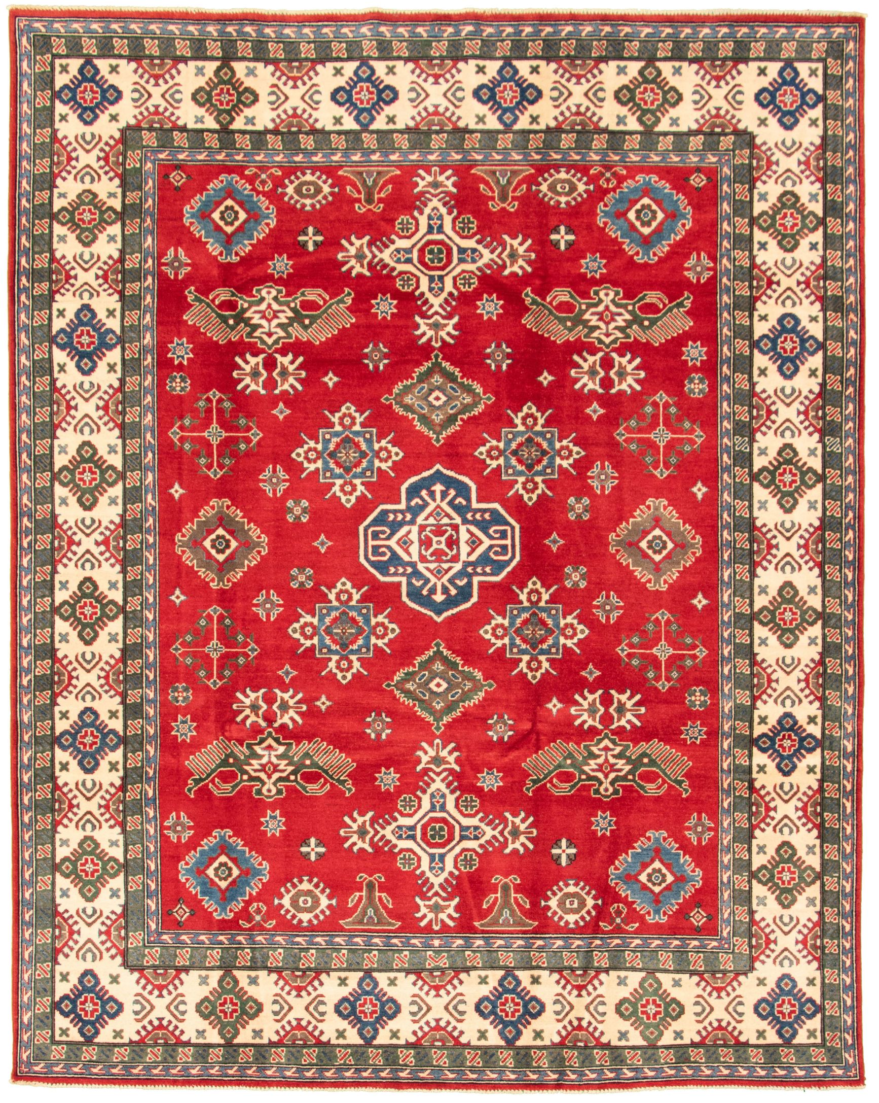 Hand-knotted Finest Gazni Red Wool Rug 8'0" x 10'0"  Size: 8'0" x 10'0"  