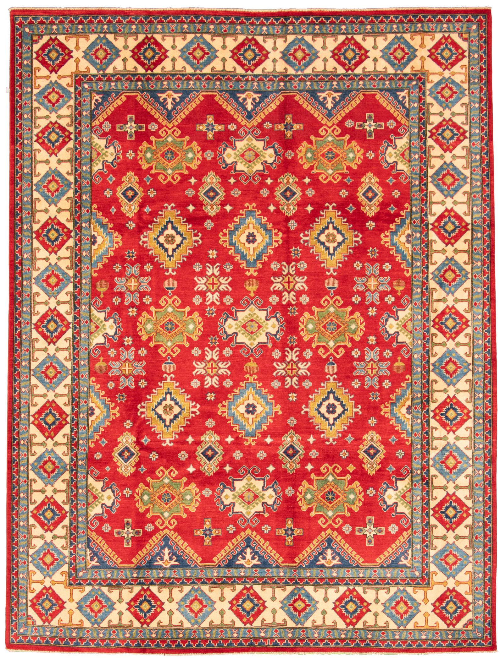 Hand-knotted Finest Gazni Red Wool Rug 9'1" x 12'0" Size: 9'1" x 12'0"  