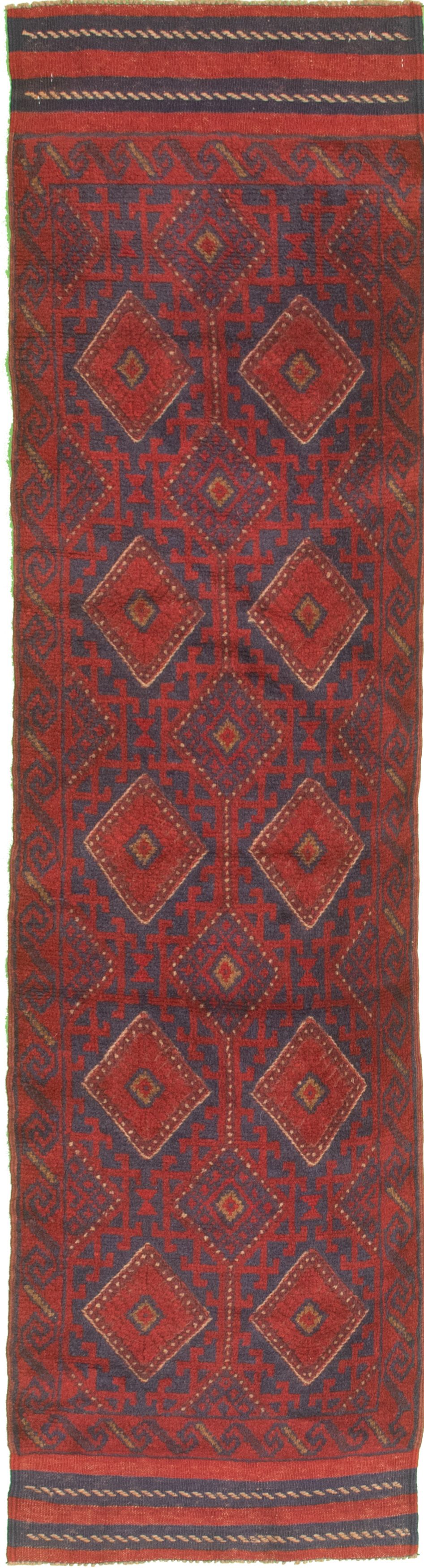 Hand-knotted Tajik Caucasian Red Wool Rug 2'1" x 7'10"  Size: 2'1" x 7'10"  