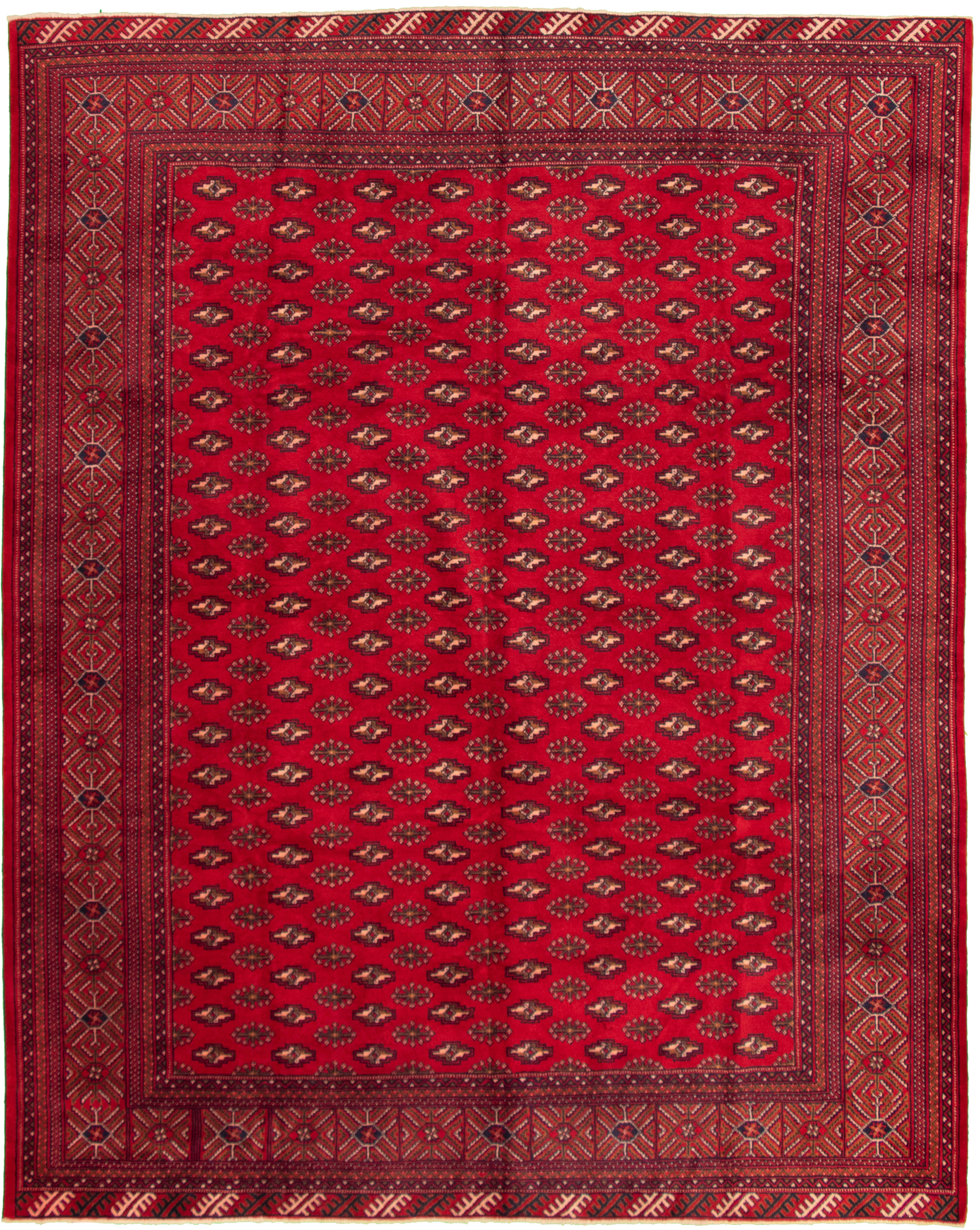 Hand-knotted Khal Mohammadi Red Wool Rug 8'2" x 10'11" Size: 8'2" x 10'11"  