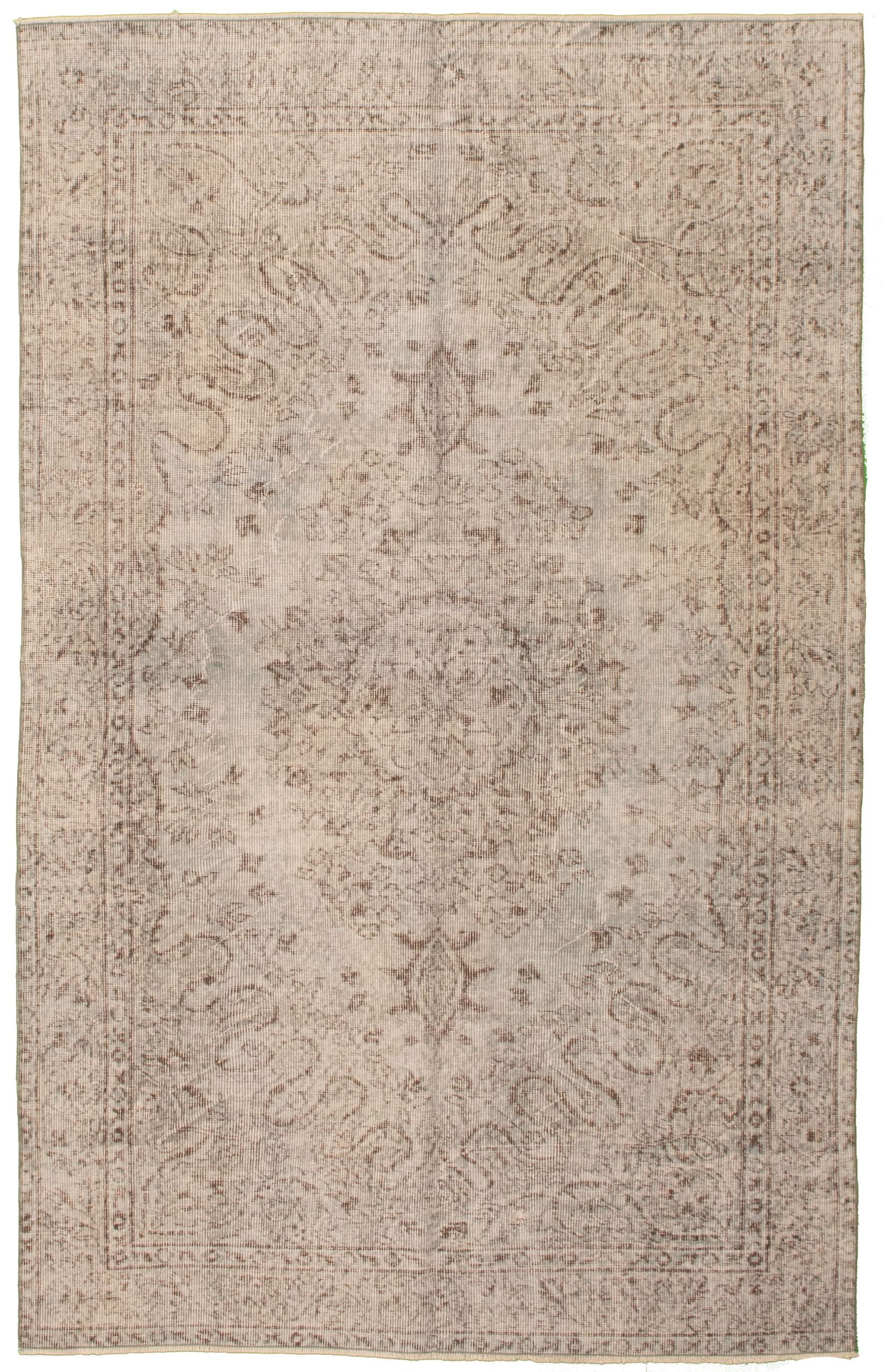 Hand-knotted Color Transition Grey, Light Green Wool Rug 5'0" x 8'5" Size: 5'0" x 8'5"  