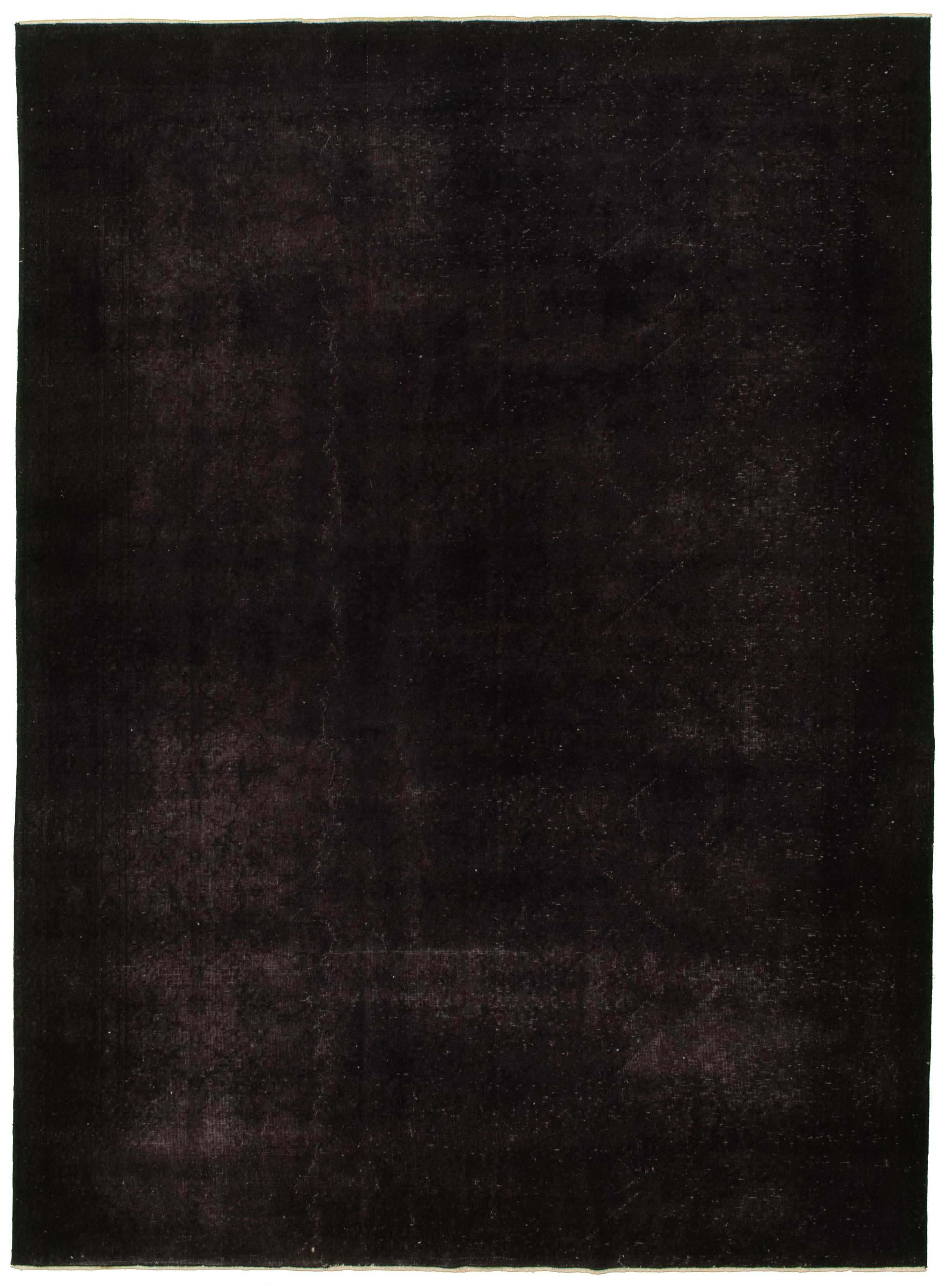 Hand-knotted Color Transition Black Wool Rug 6'6" x 8'11" Size: 6'6" x 8'11"  