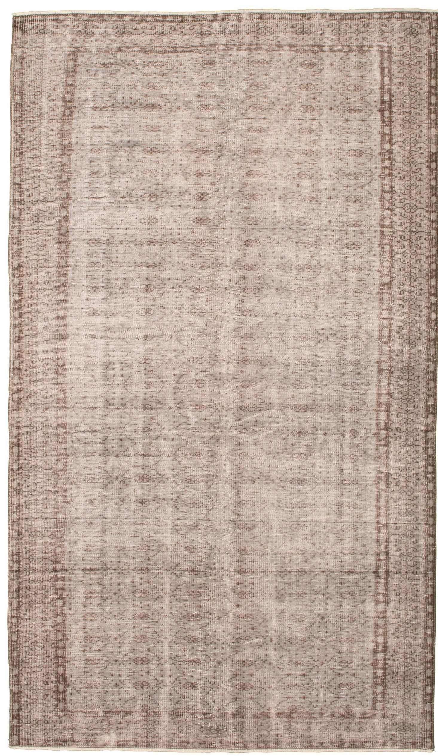 Hand-knotted Color Transition Light Grey Wool Rug 5'3" x 9'5" Size: 5'3" x 9'5"  