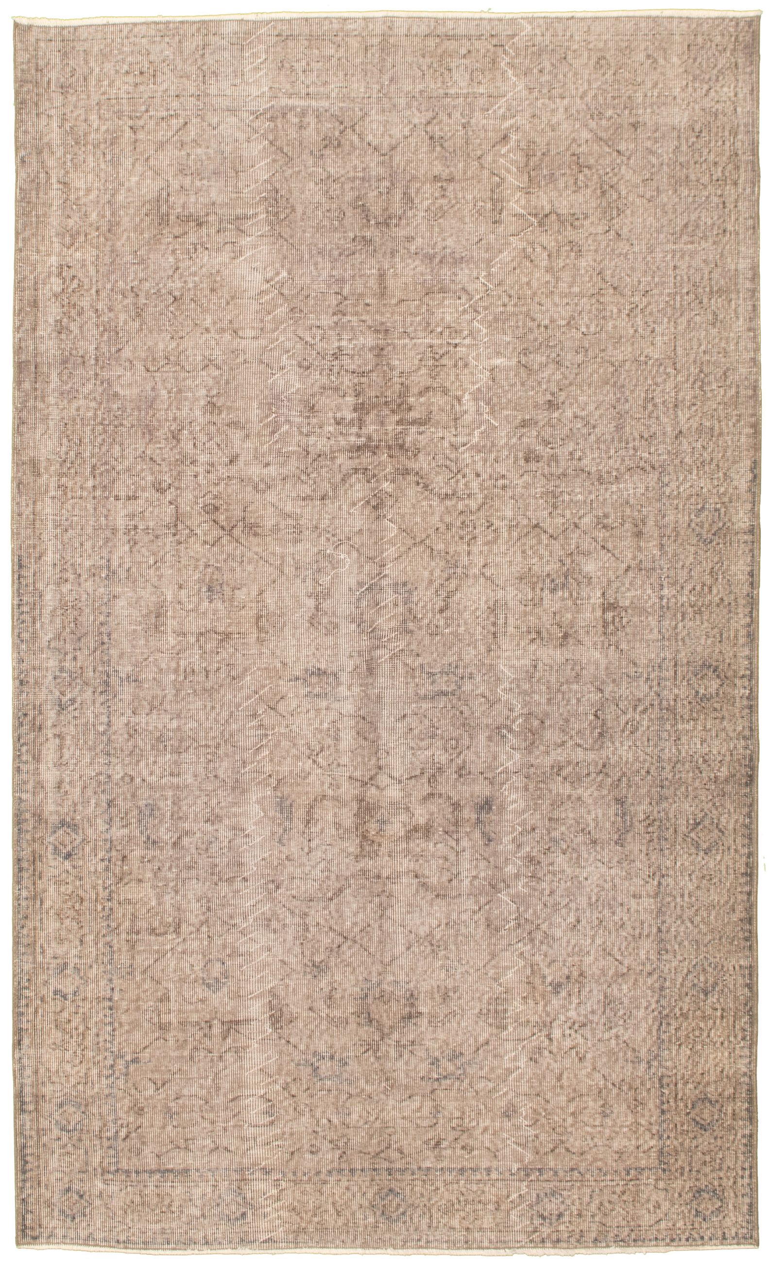 Hand-knotted Antalya Vintage Grey Wool Rug 5'3" x 8'11" Size: 5'3" x 8'11"  