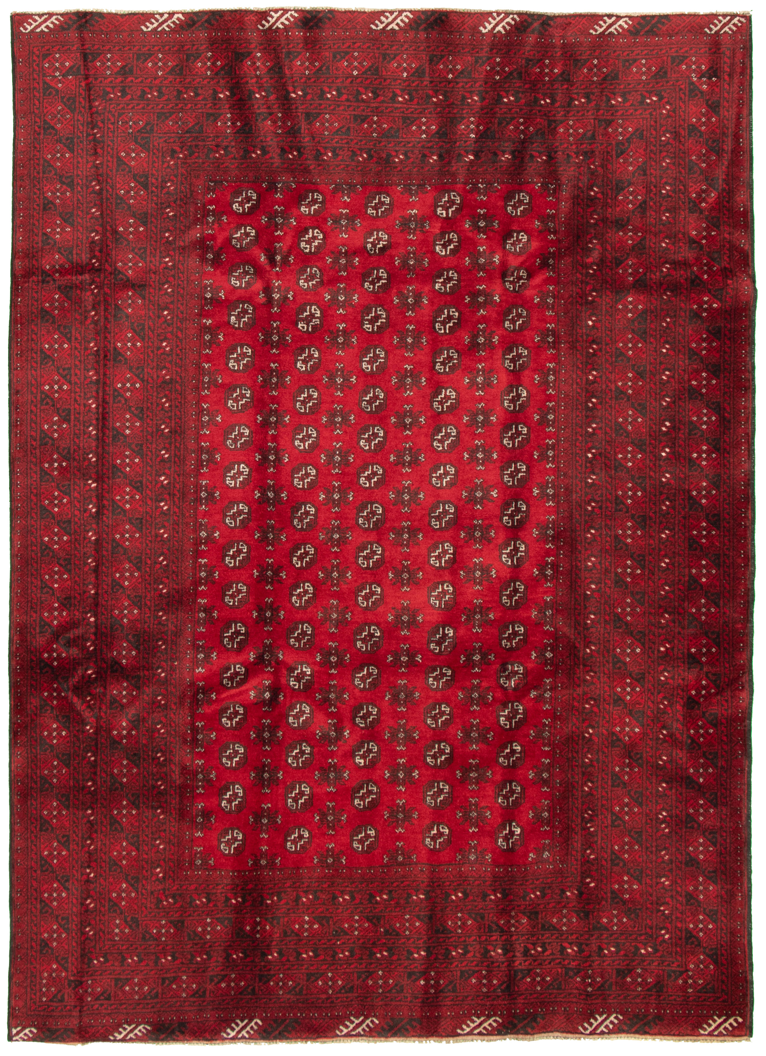 Hand-knotted Khal Mohammadi Red Wool Rug 6'5" x 8'11" Size: 6'5" x 8'11"  