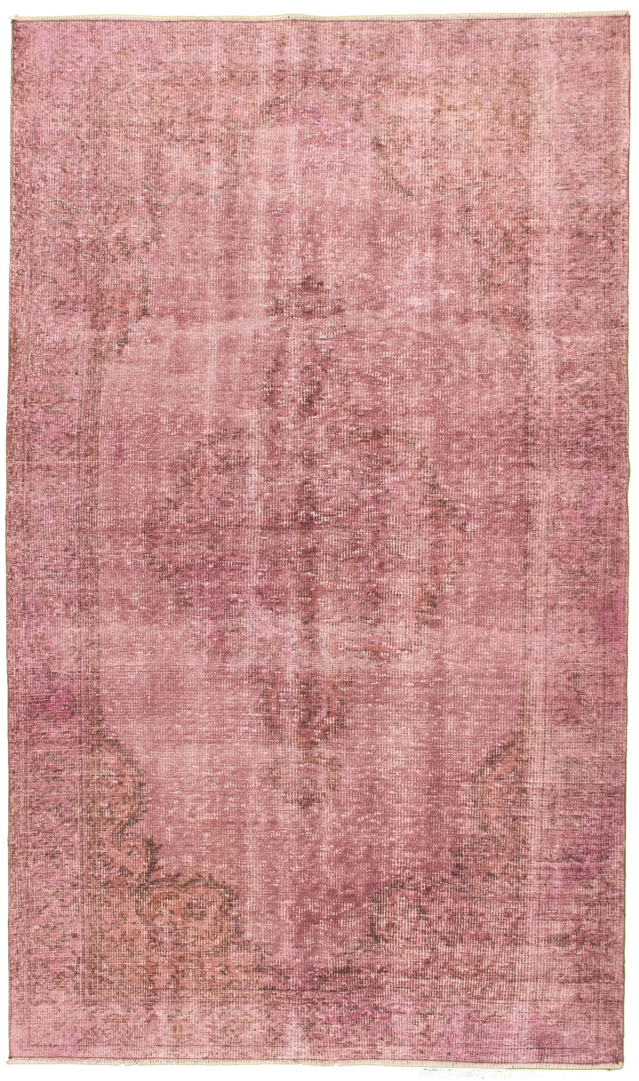 Hand-knotted Color Transition Violet Wool Rug 5'2" x 8'9" Size: 5'2" x 8'9"  