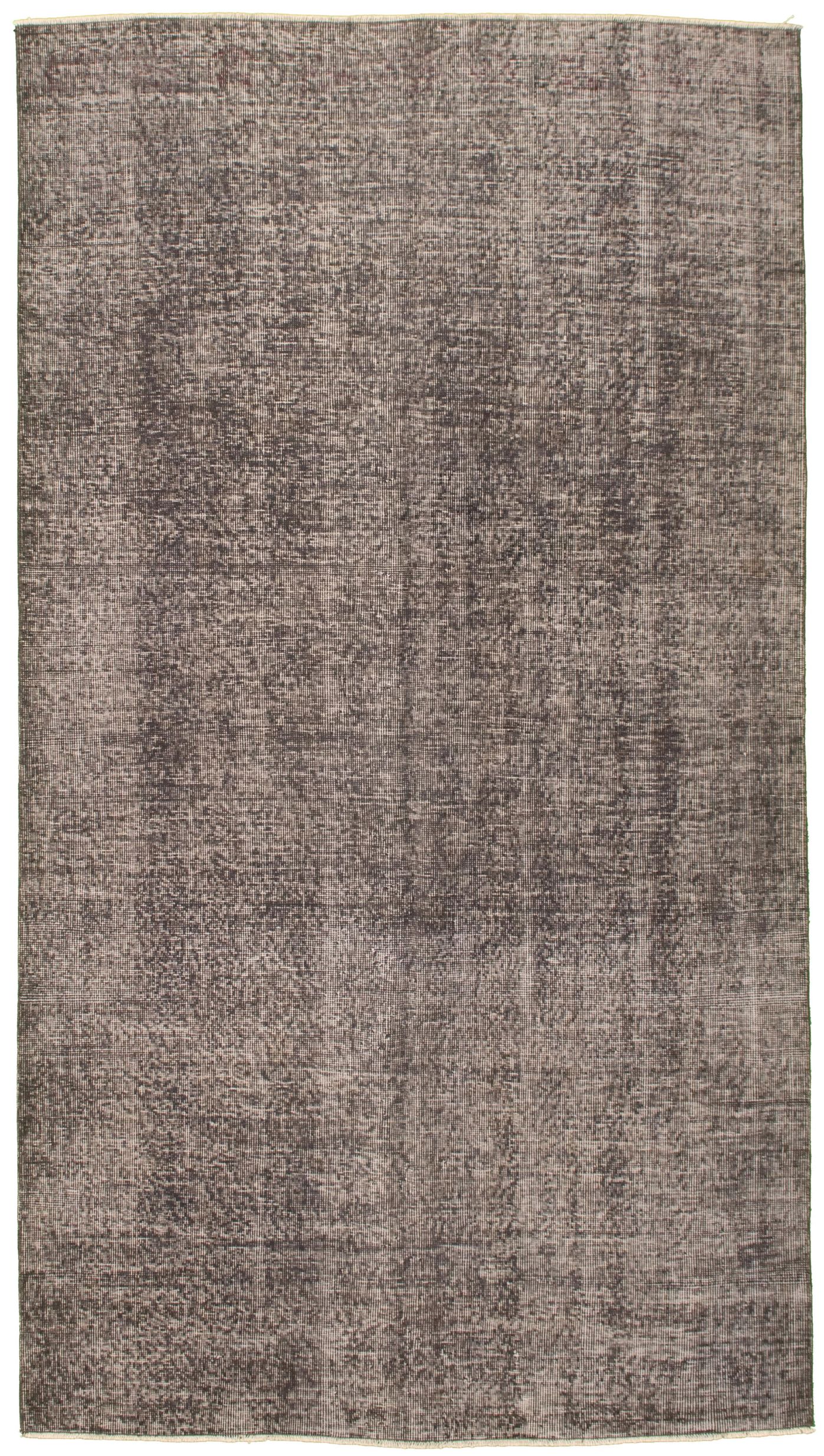 Hand-knotted Color Transition Dark Grey Wool Rug 4'8" x 8'4" Size: 4'8" x 8'4"  