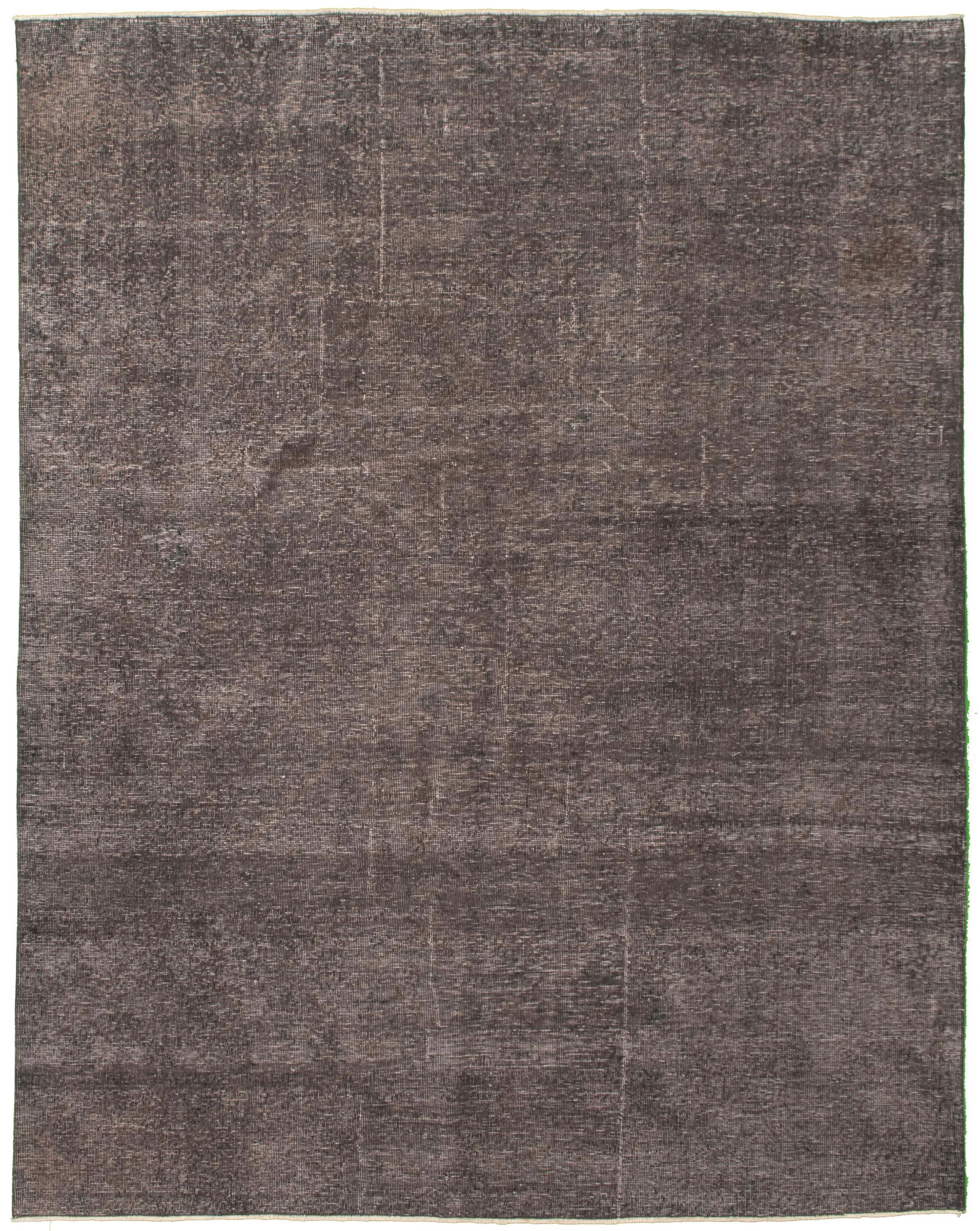 Hand-knotted Color Transition Dark Grey Wool Rug 7'2" x 8'11" Size: 7'2" x 8'11"  