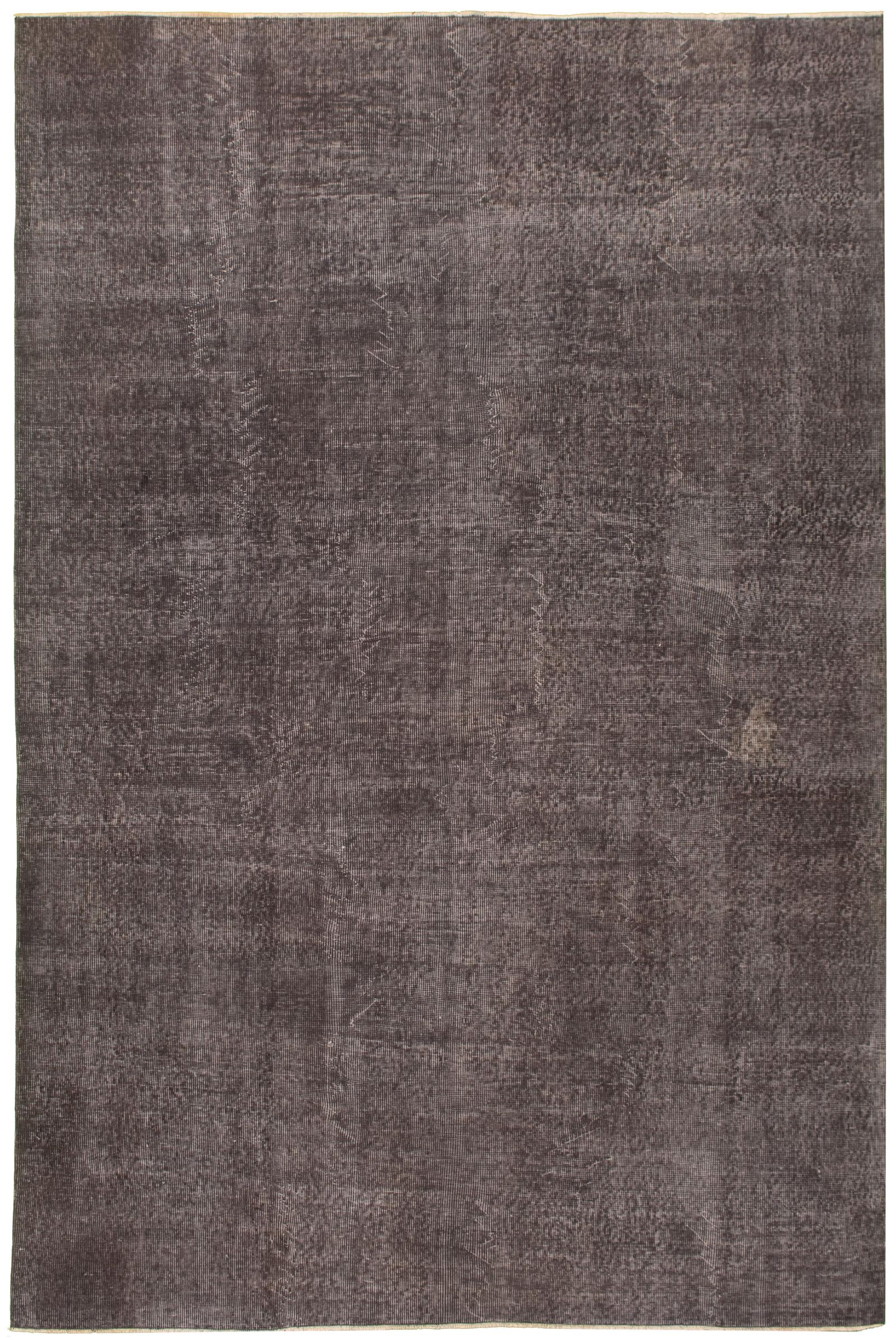 Hand-knotted Color Transition Dark Grey Wool Rug 6'8" x 9'10" Size: 6'8" x 9'11"  